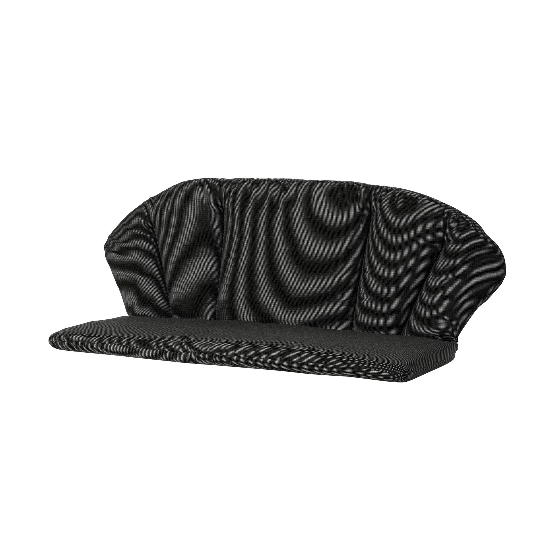 Elegance bank ca.105x95cm Rib black