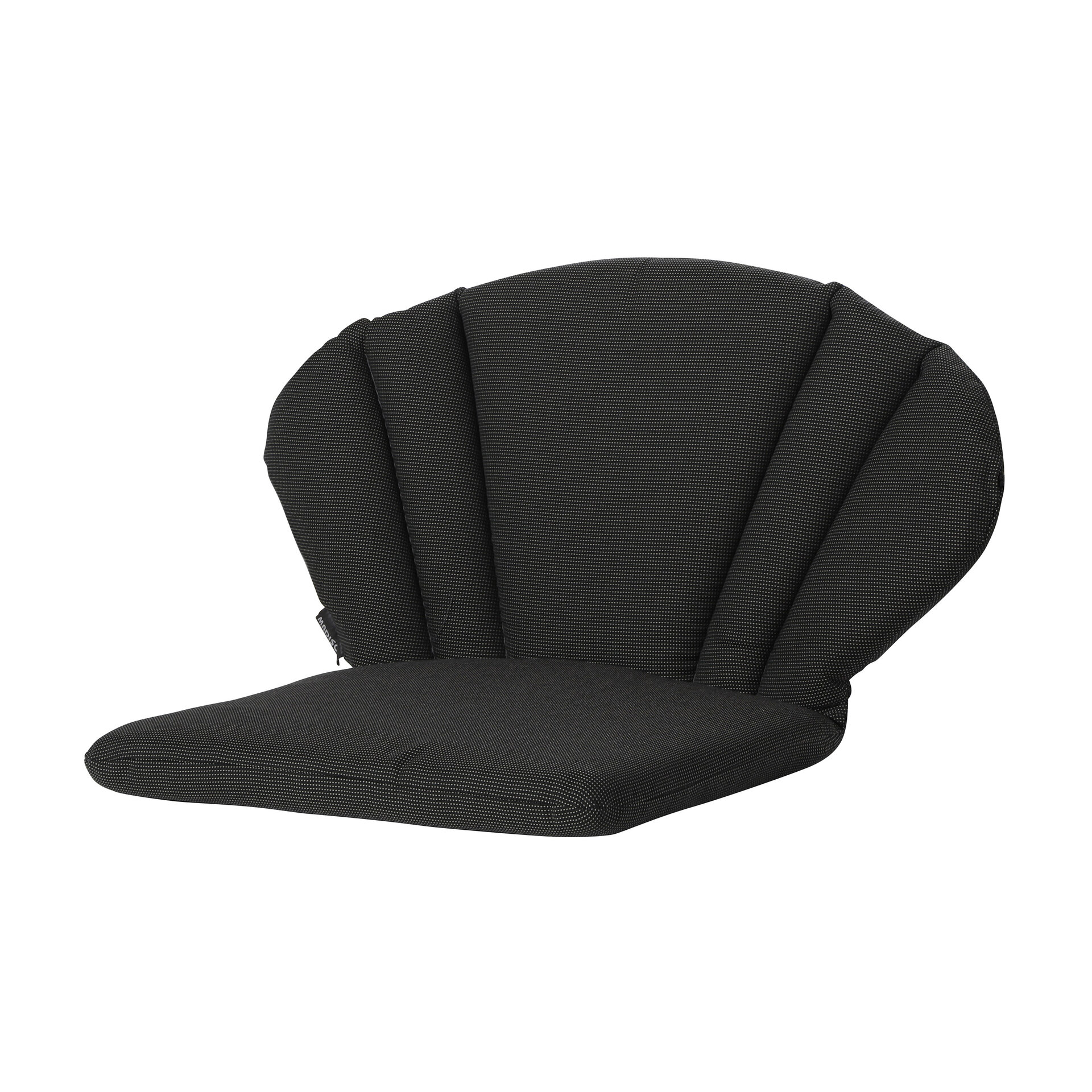 Elegance/Toledo stoelkussen ca.77x73cm Rib black