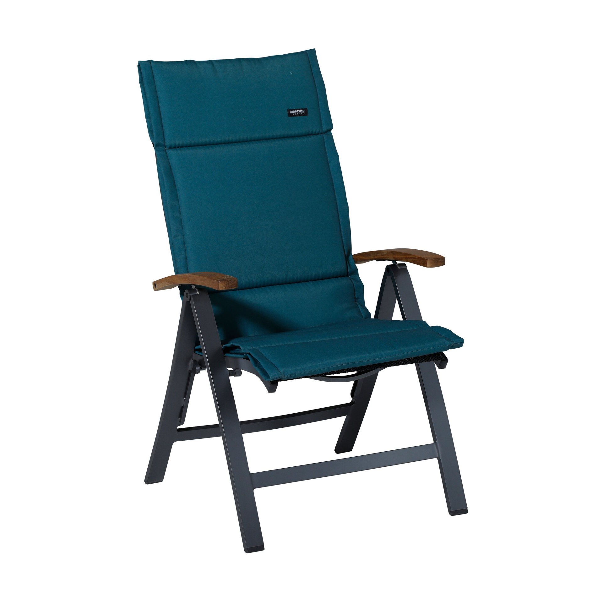 Kussen fiber de luxe ca.125x50cm Panama sea blue 2 stuks