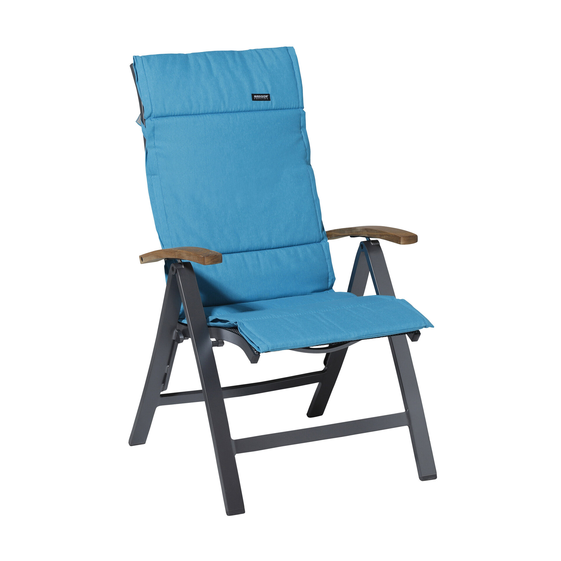 Kussen fiber de luxe ca.125x50cm Panama aqua 2 stuks