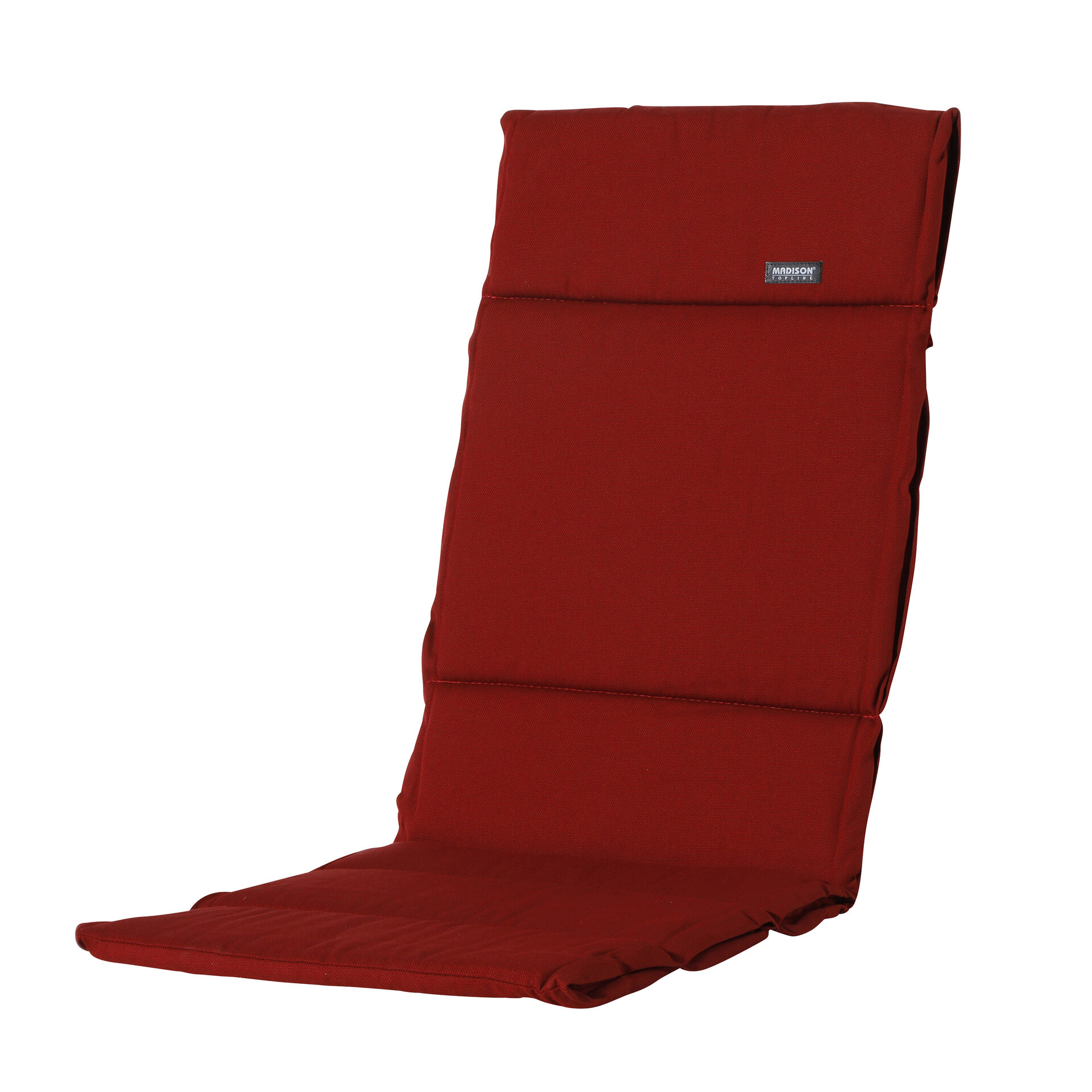 Kussen fiber de luxe ca.125x50cm Rib red 2 stuks