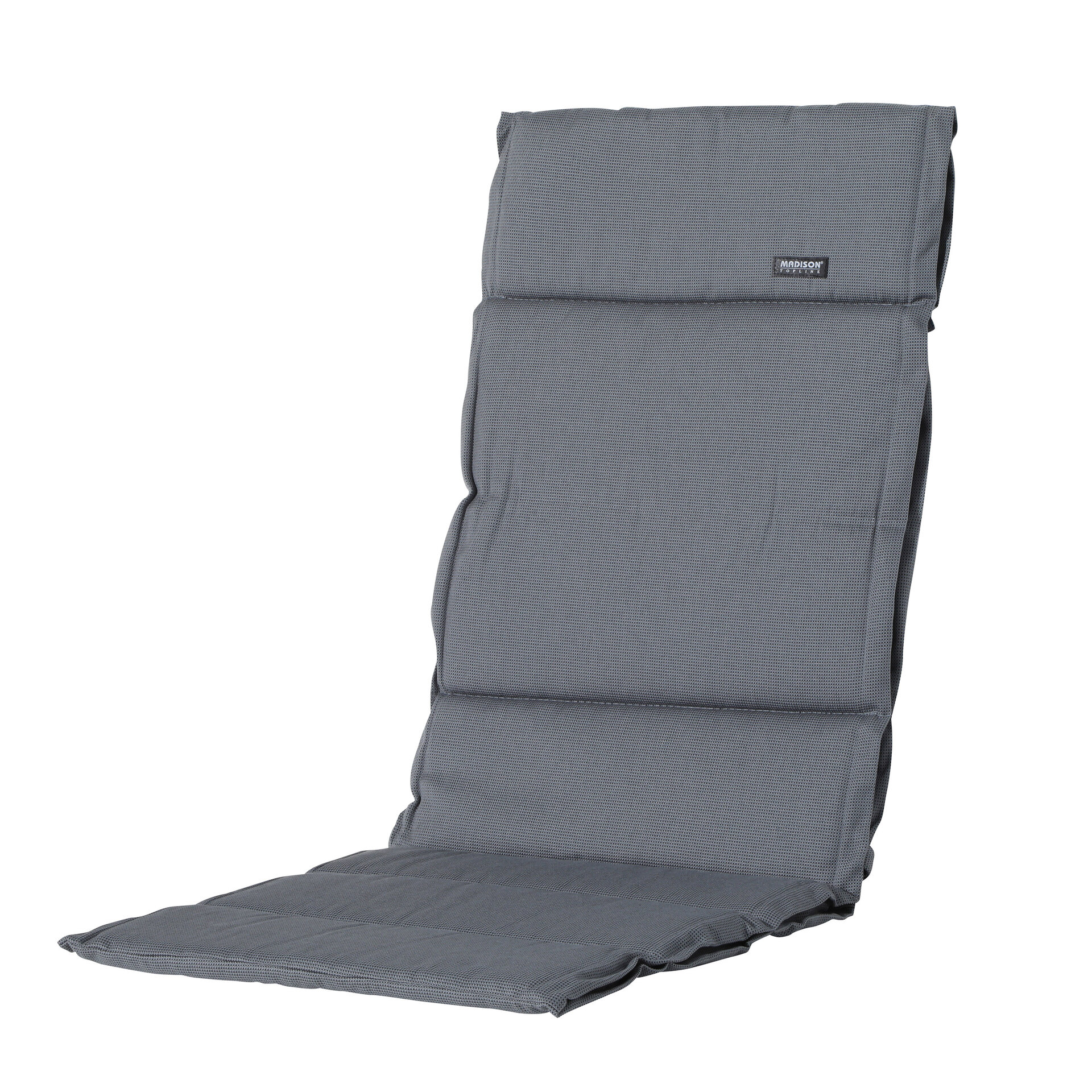 Kussen fiber de luxe ca.125x50cm Rib grey 2 stuks