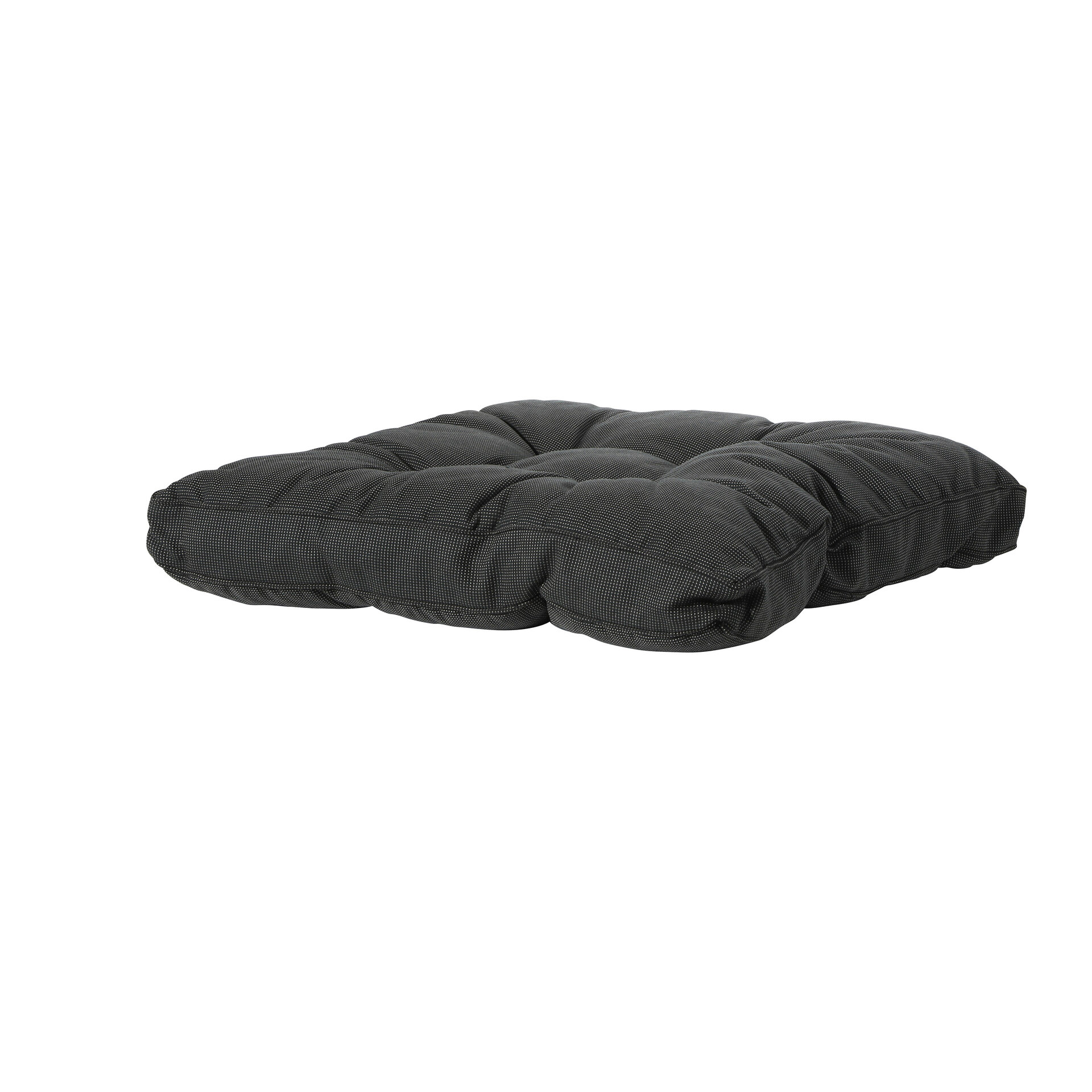Florance zit ca.73x73cm Rib black 2 stuks