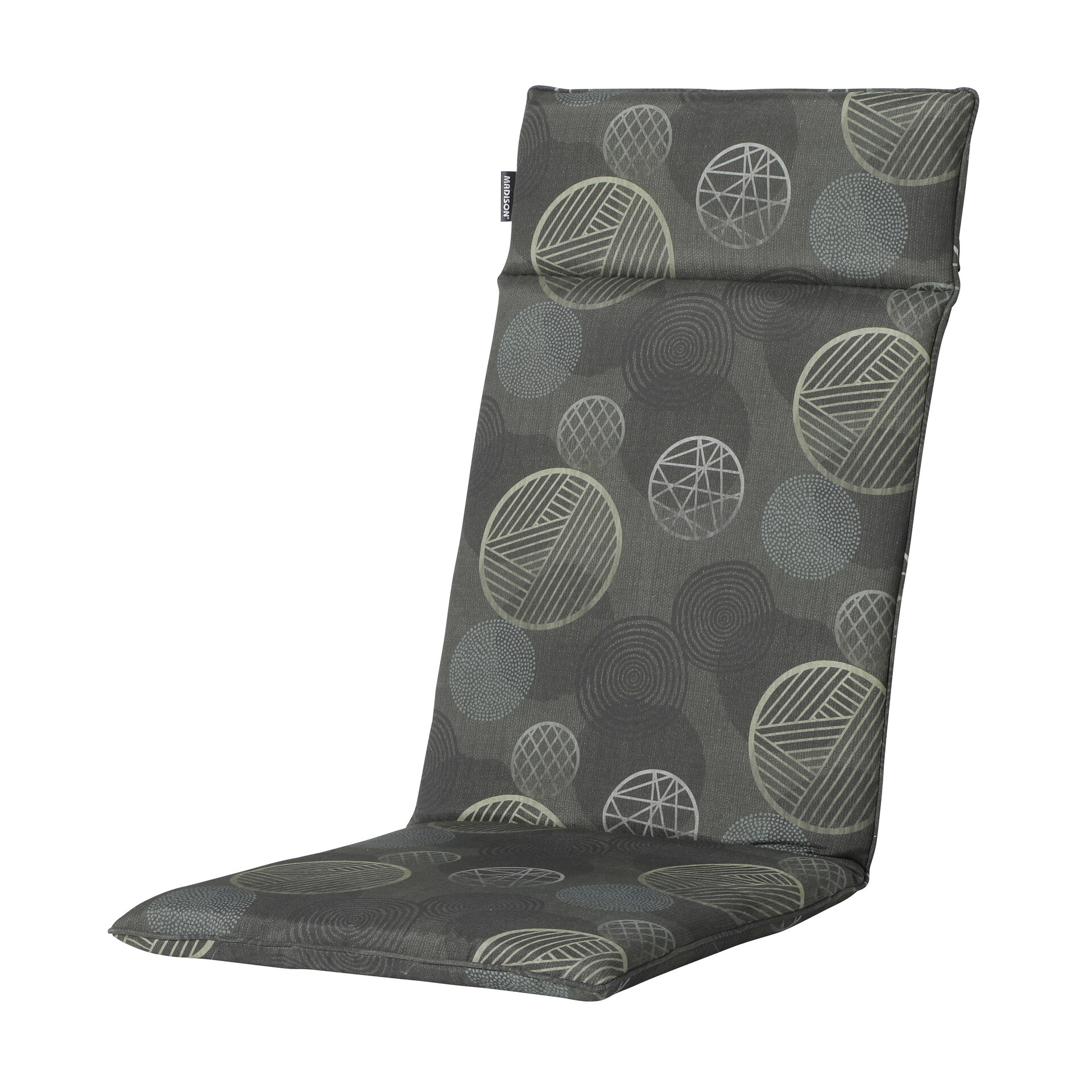 Kussen hoog universeel ca.120x50cm Circle green 2 stuks