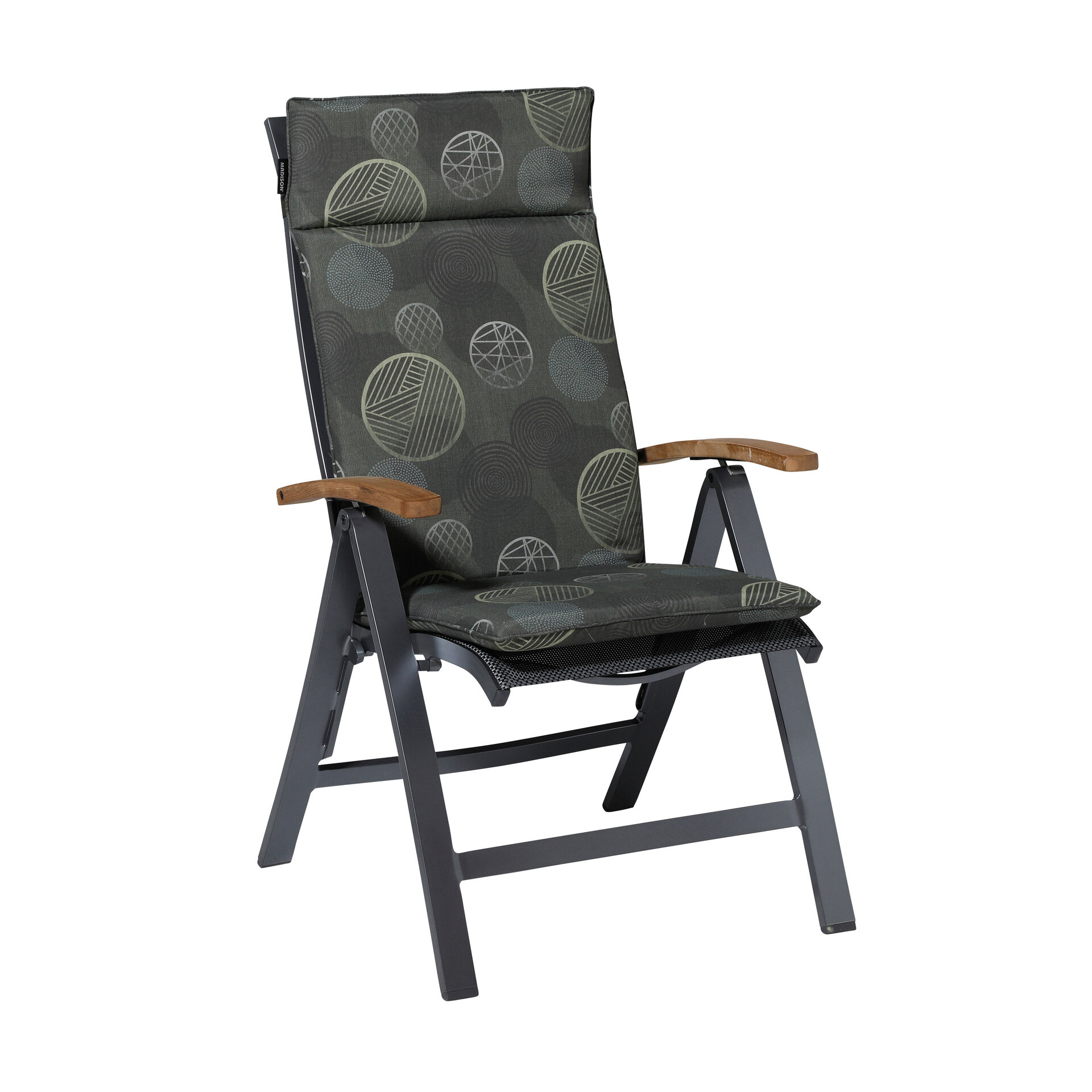 Kussen hoog universeel ca.120x50cm Circle green 2 stuks