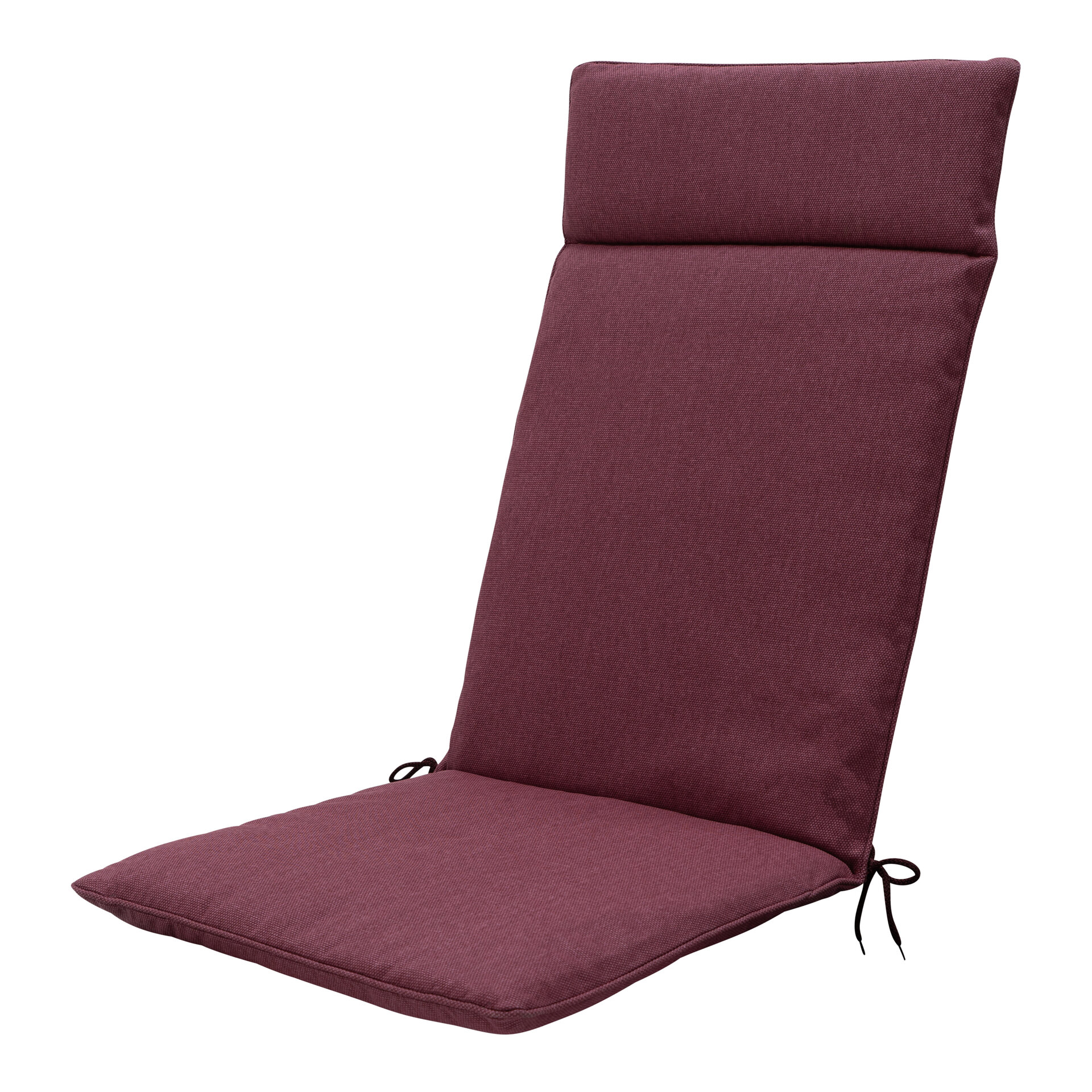 Kussen hoog universeel ca.120x50cm Bordeaux canvas eco+ 2 stuks