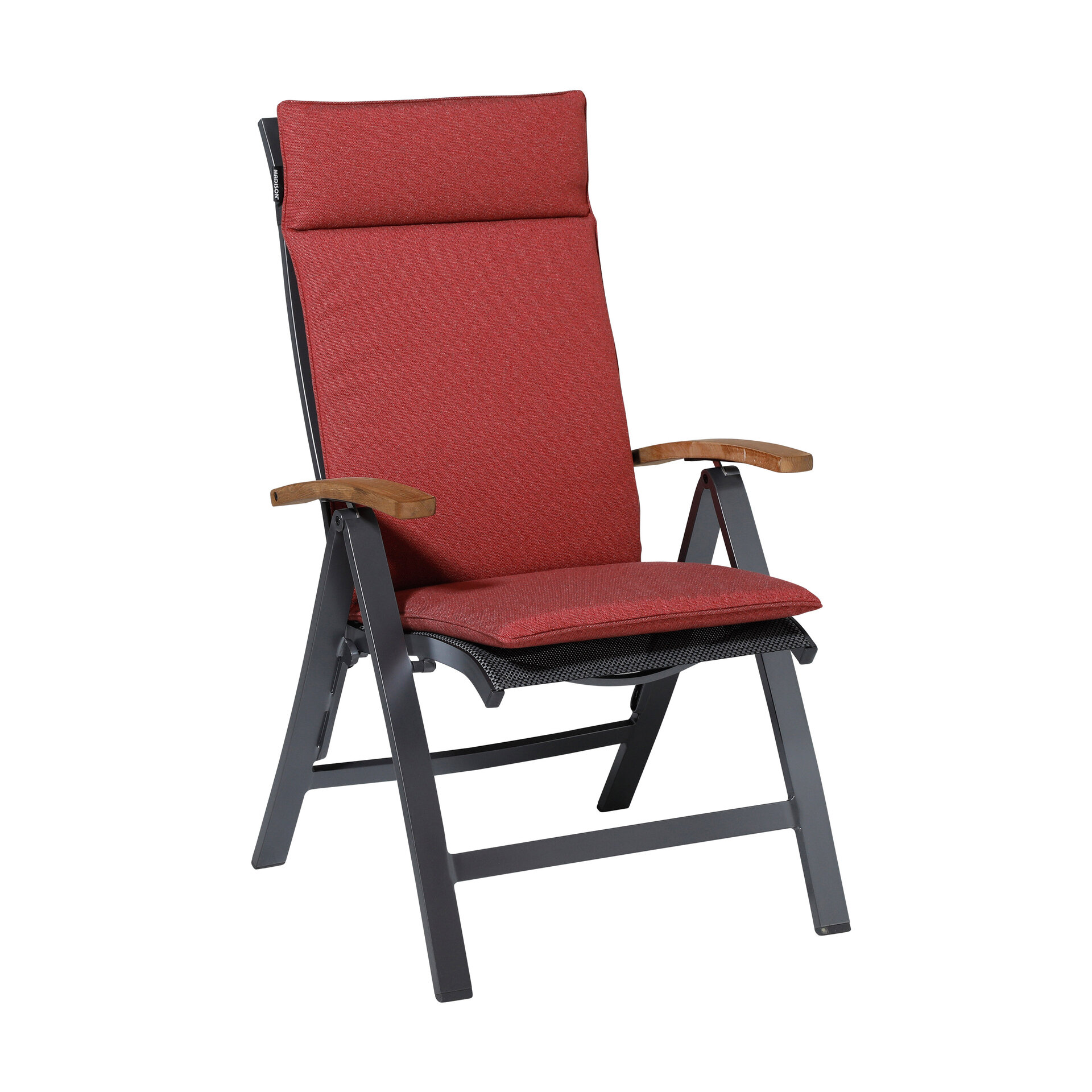 Kussen hoog universeel ca.120x50cm Outdoor Manchester red 2 stuks