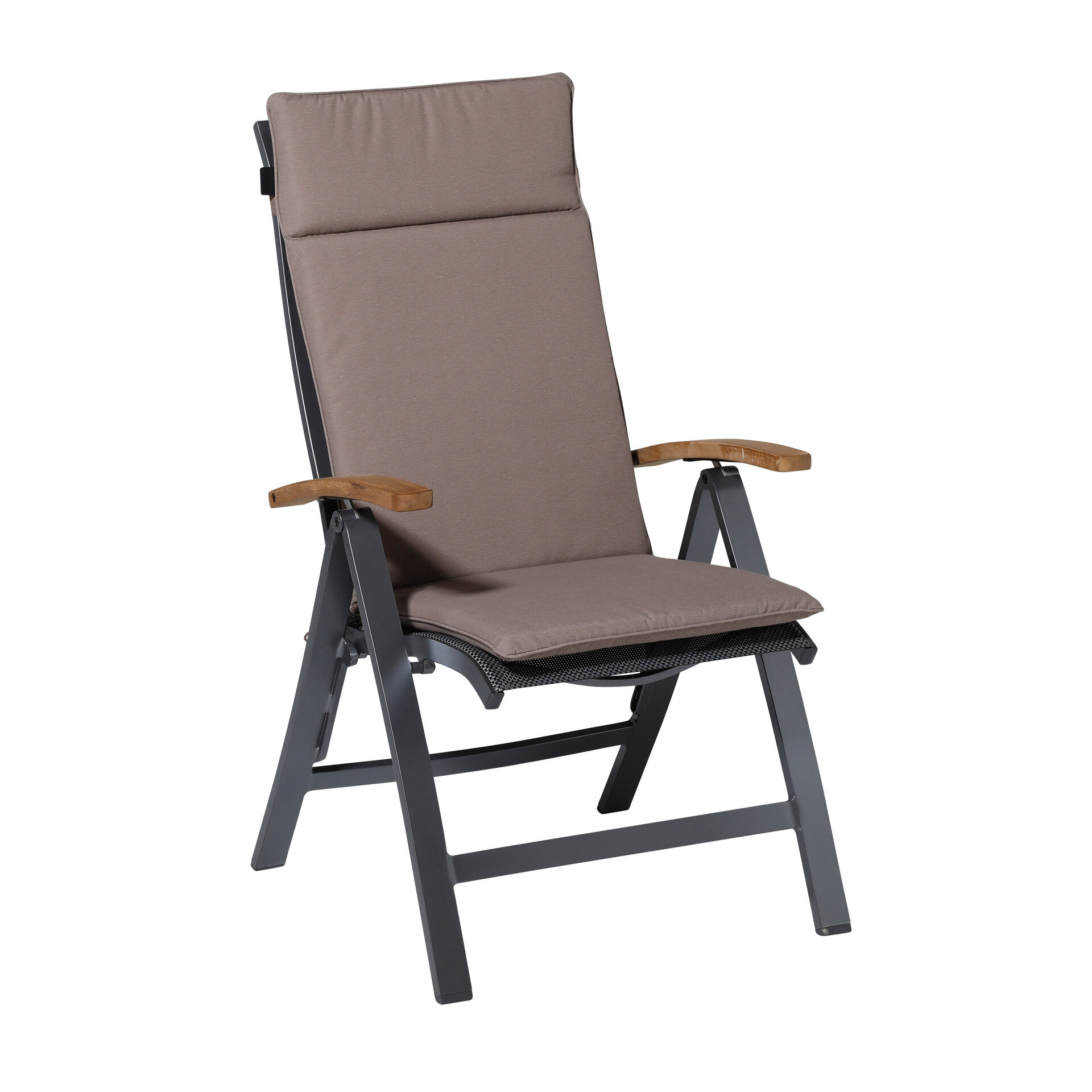 Kussen hoog universeel ca.120x50cm Outdoor Panama taupe 2 stuks