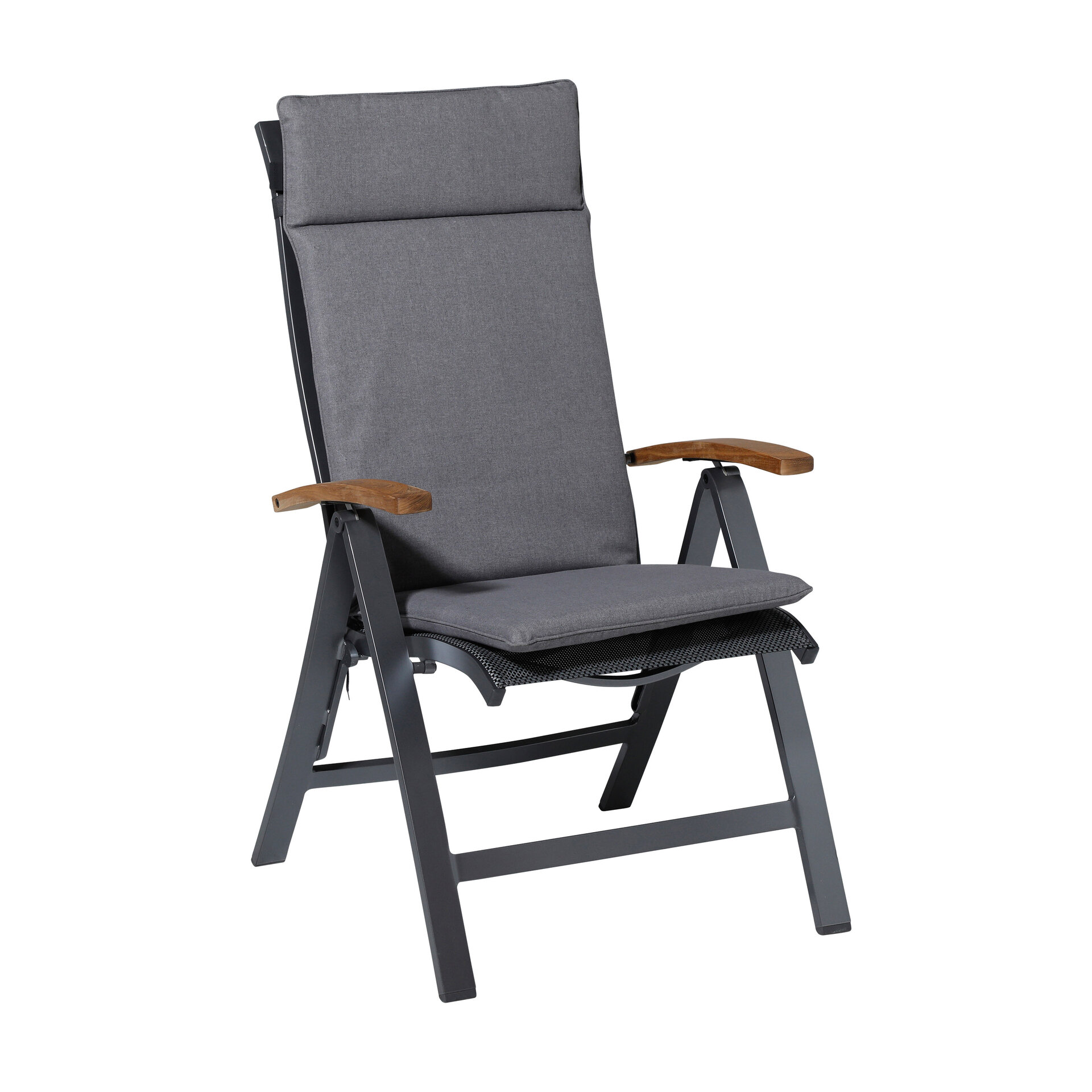Kussen hoog universeel ca.120x50cm Outdoor Oxford grey 2 stuks