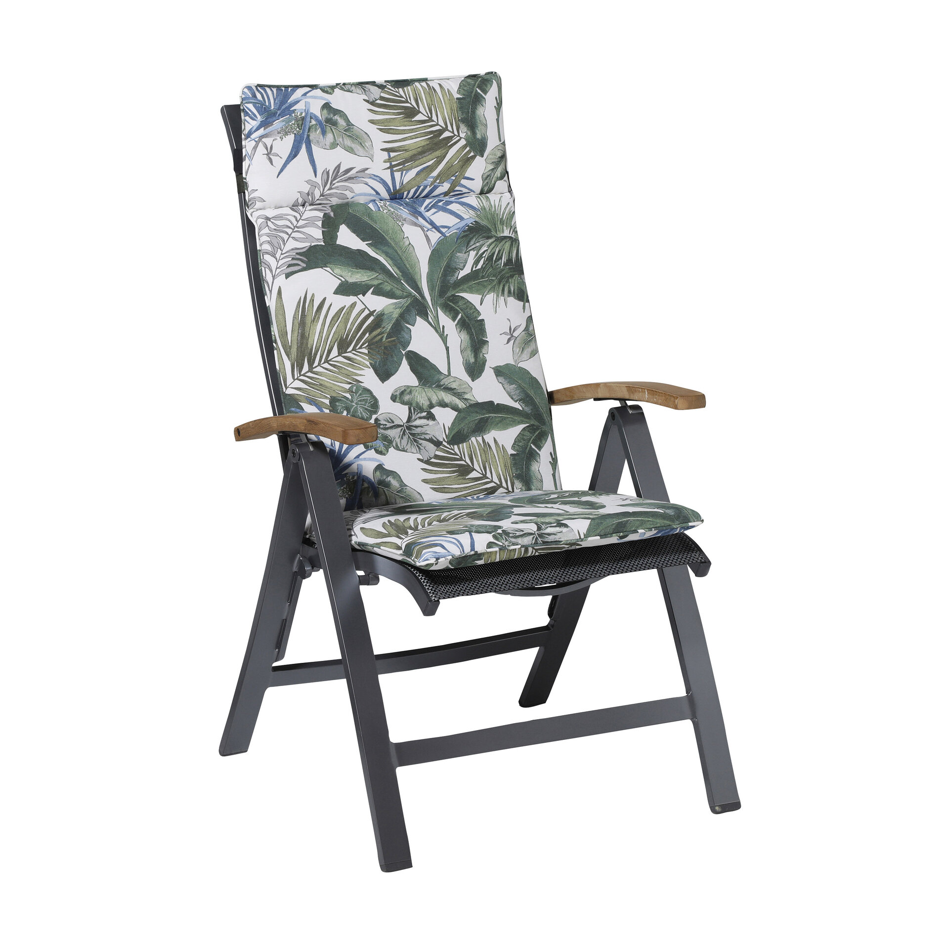 Kussen hoog universeel ca.120x50cm Outdoor bliss blue 2 stuks