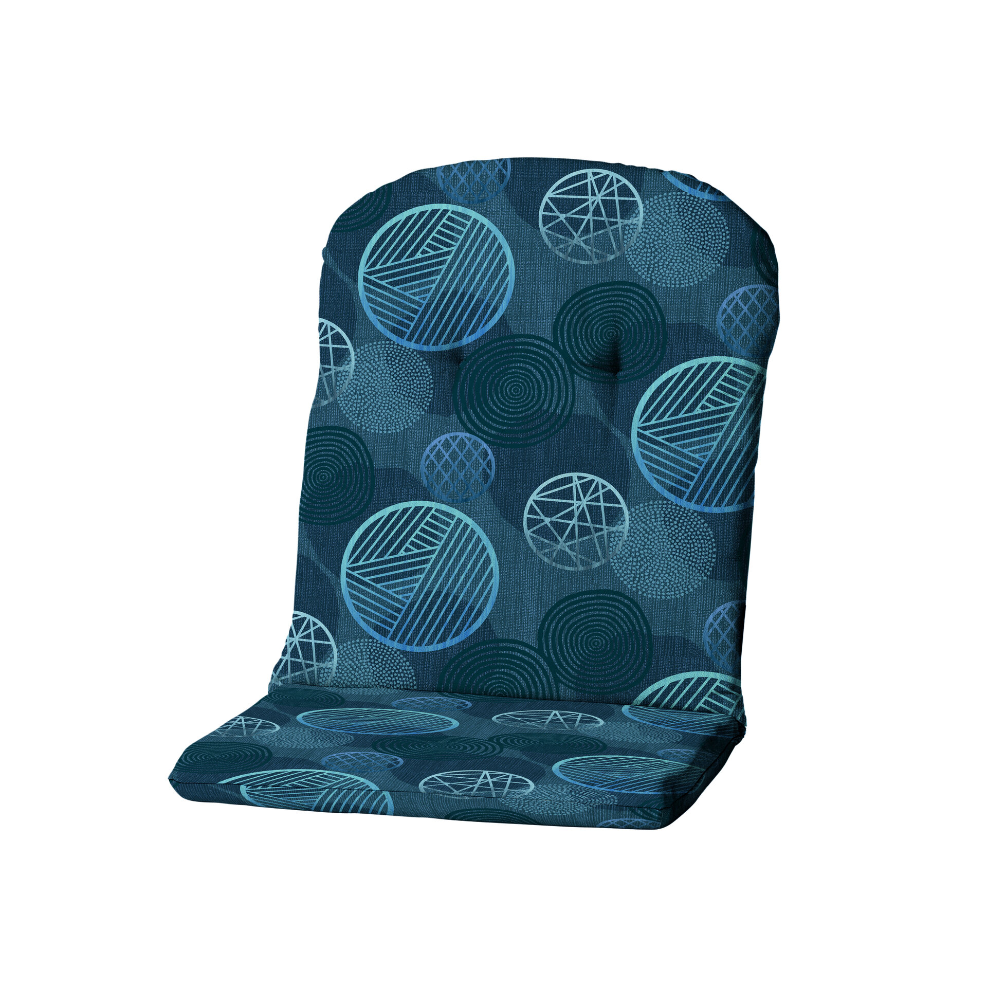 Kuip hoog ca.96x45cm Circle blue 2 stuks