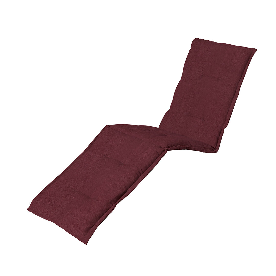 Ligbedkussen ca.200x65cm Panama bordeaux