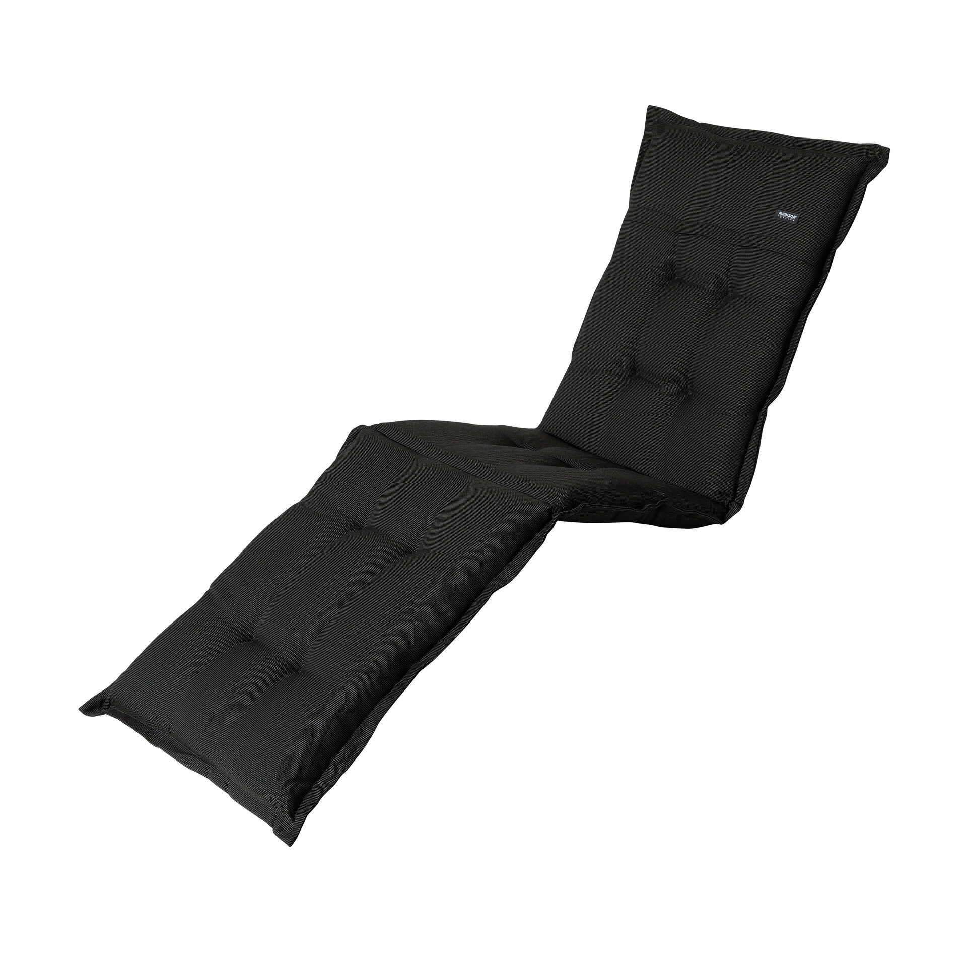 Ligbedkussen ca.200x65cm Rib black