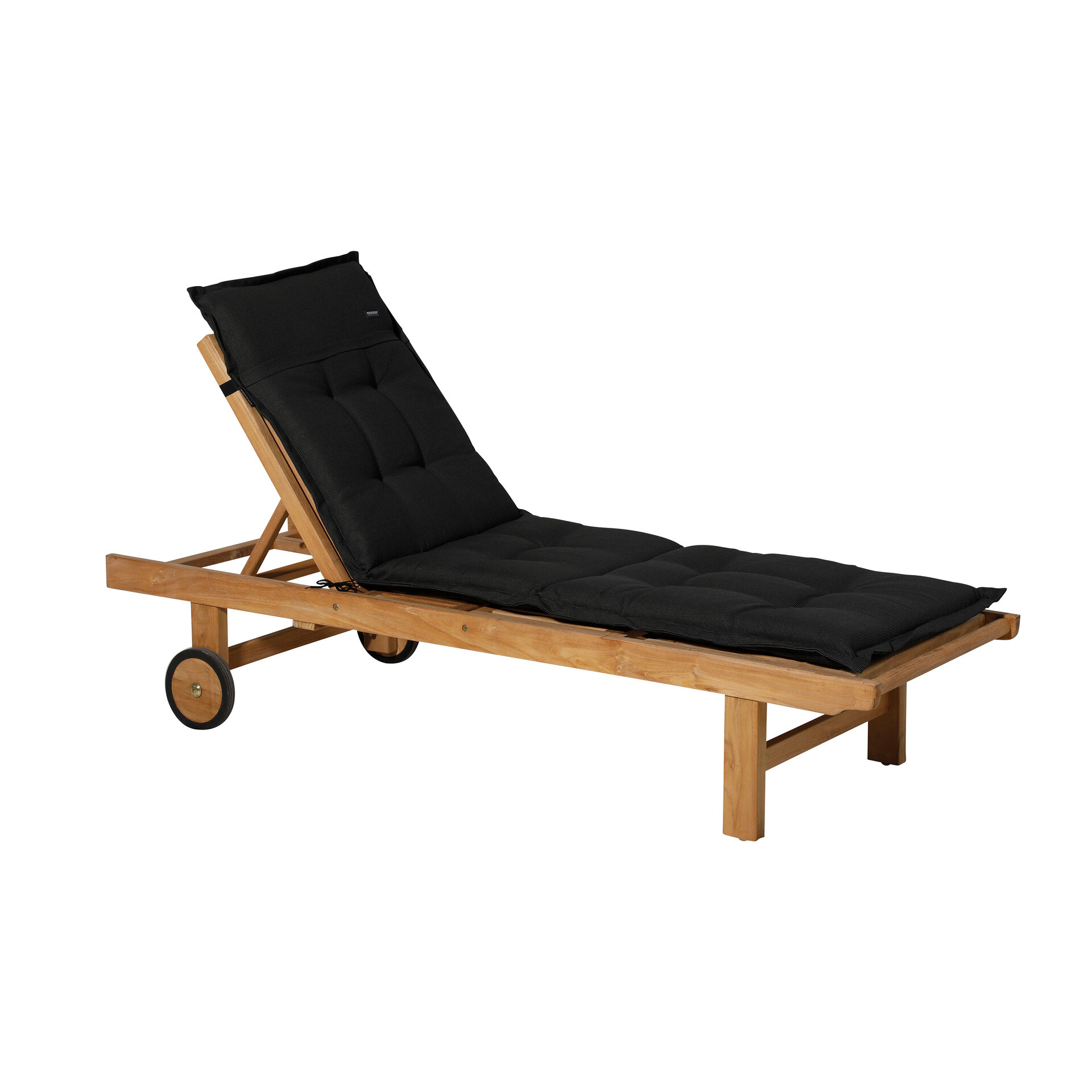 Ligbedkussen ca.200x65cm Rib black