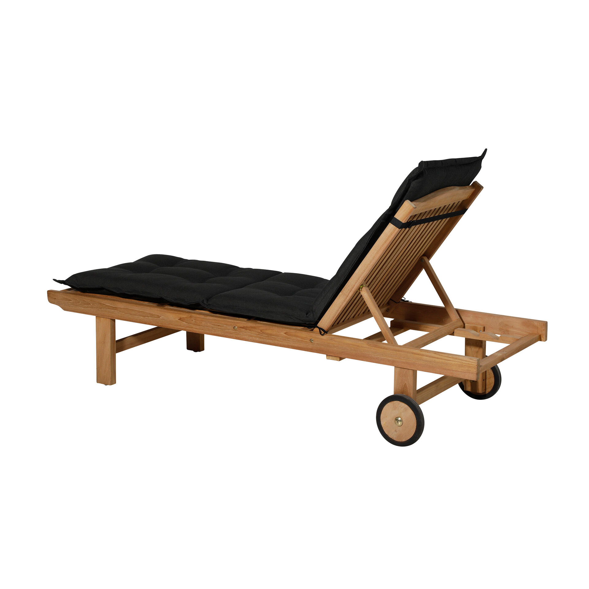 Ligbedkussen ca.200x65cm Rib black