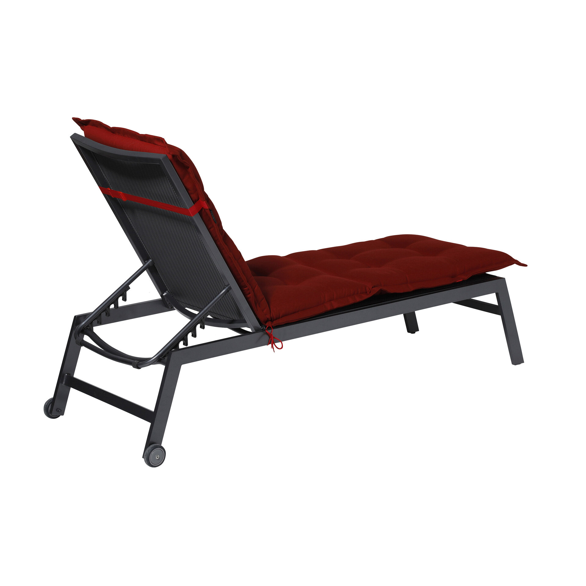 Ligbedkussen ca.200x65cm Rib red