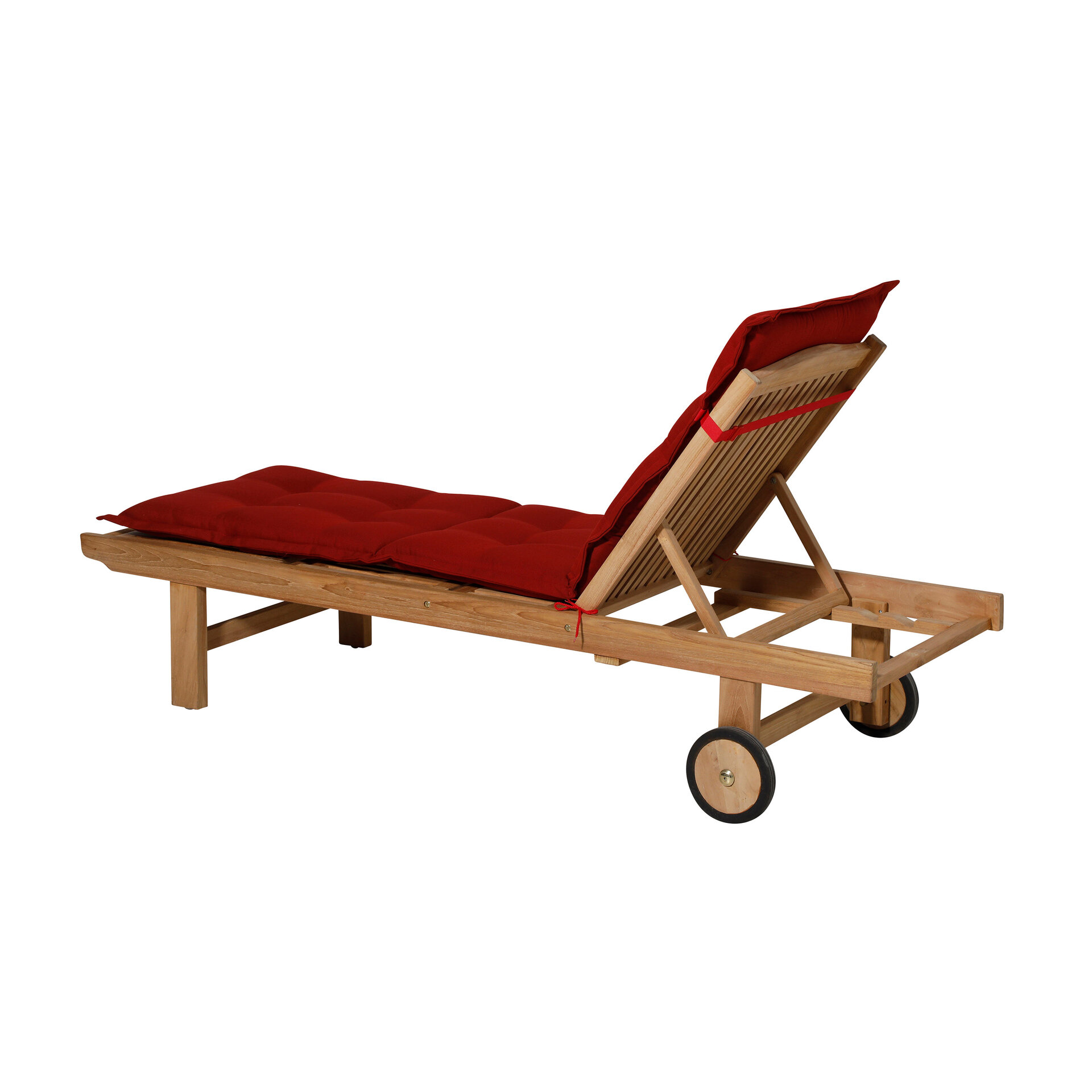 Ligbedkussen ca.200x65cm Rib red