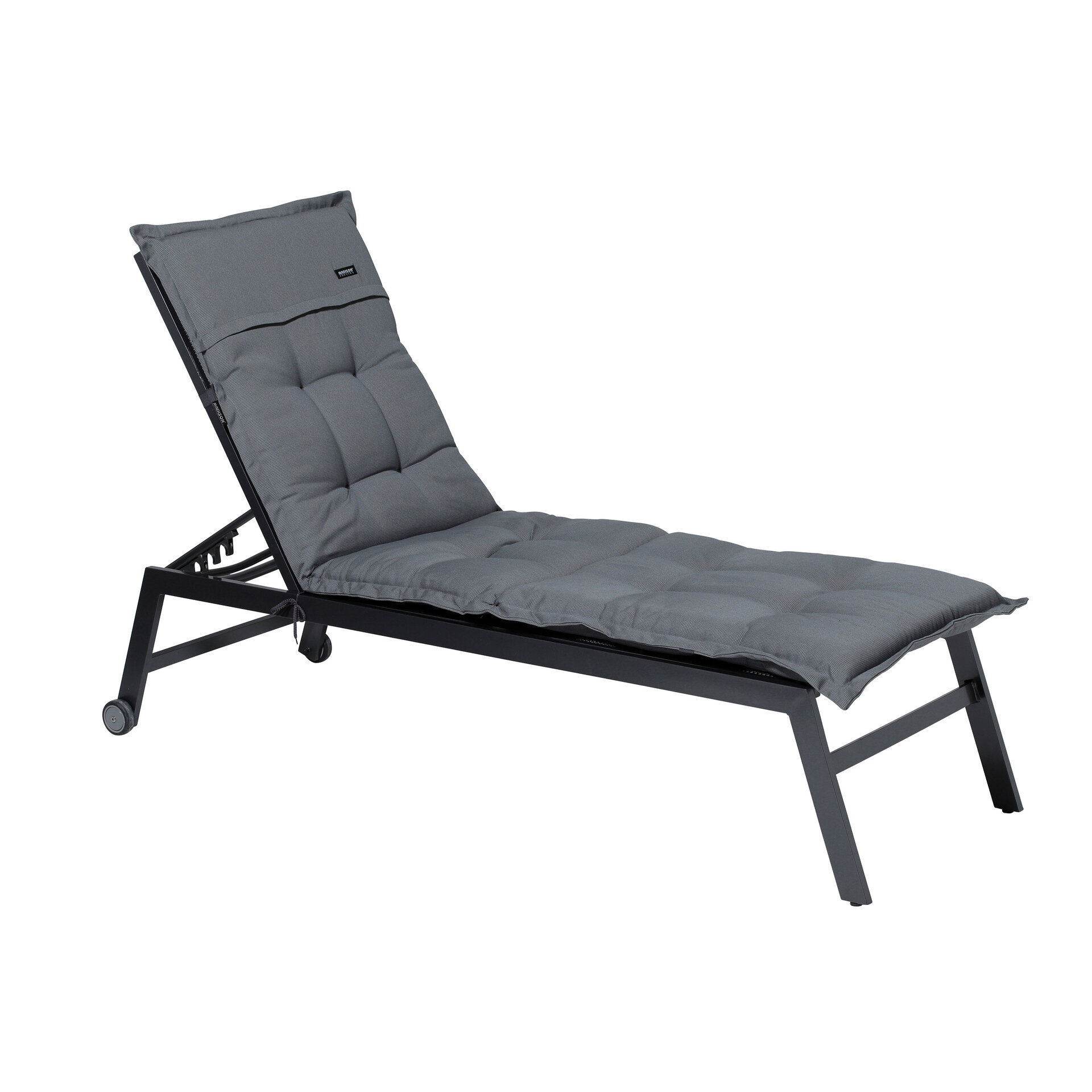 Ligbedkussen ca.200x65cm Rib grey