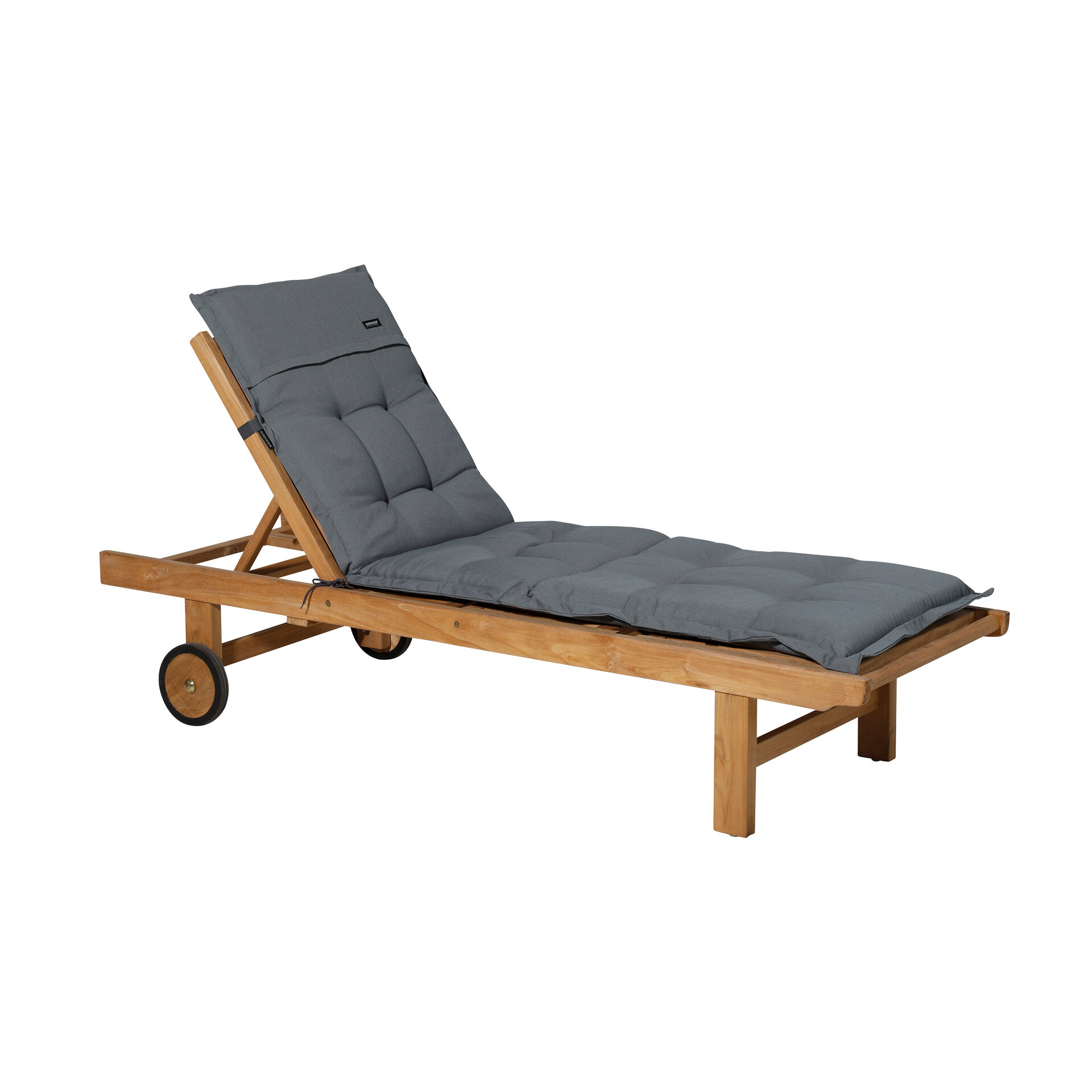 Ligbedkussen ca.200x65cm Rib grey
