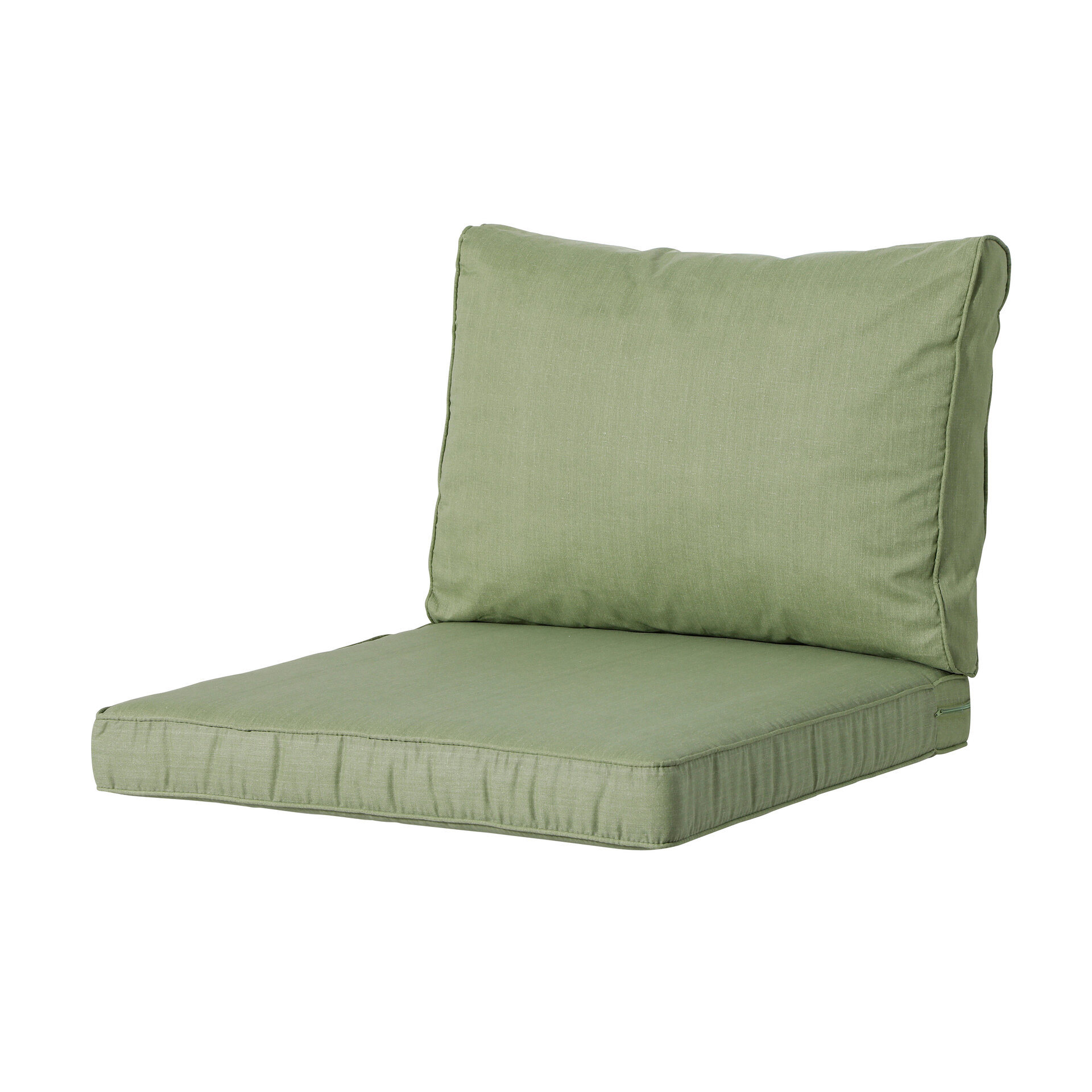 Lounge zit ca.60x60cm Basic green 2 stuks