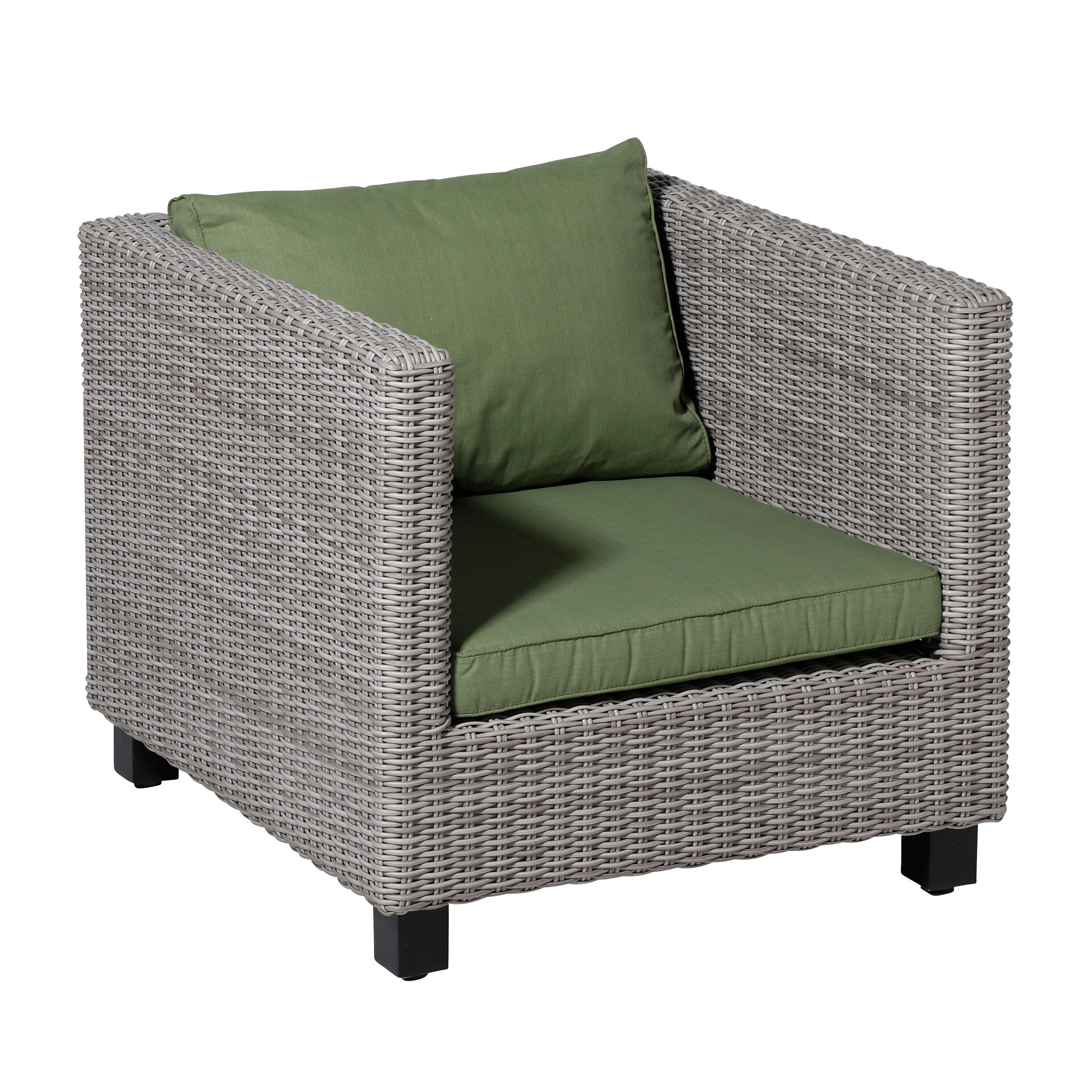 Lounge zit ca.60x60cm Basic green 2 stuks