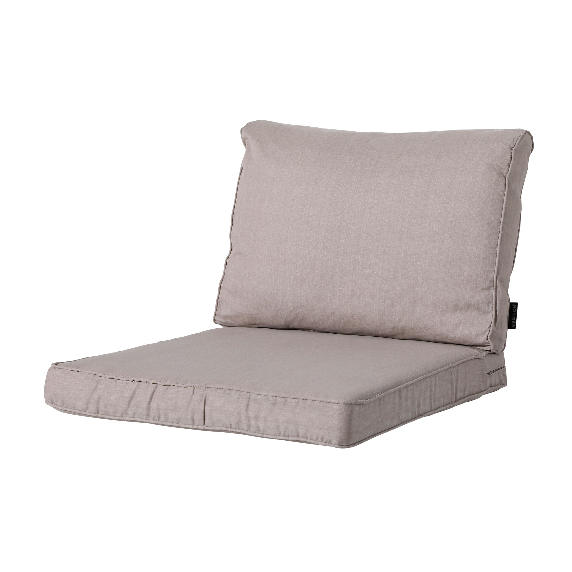 Lounge zit ca.60x60cm Basic taupe 2 stuks
