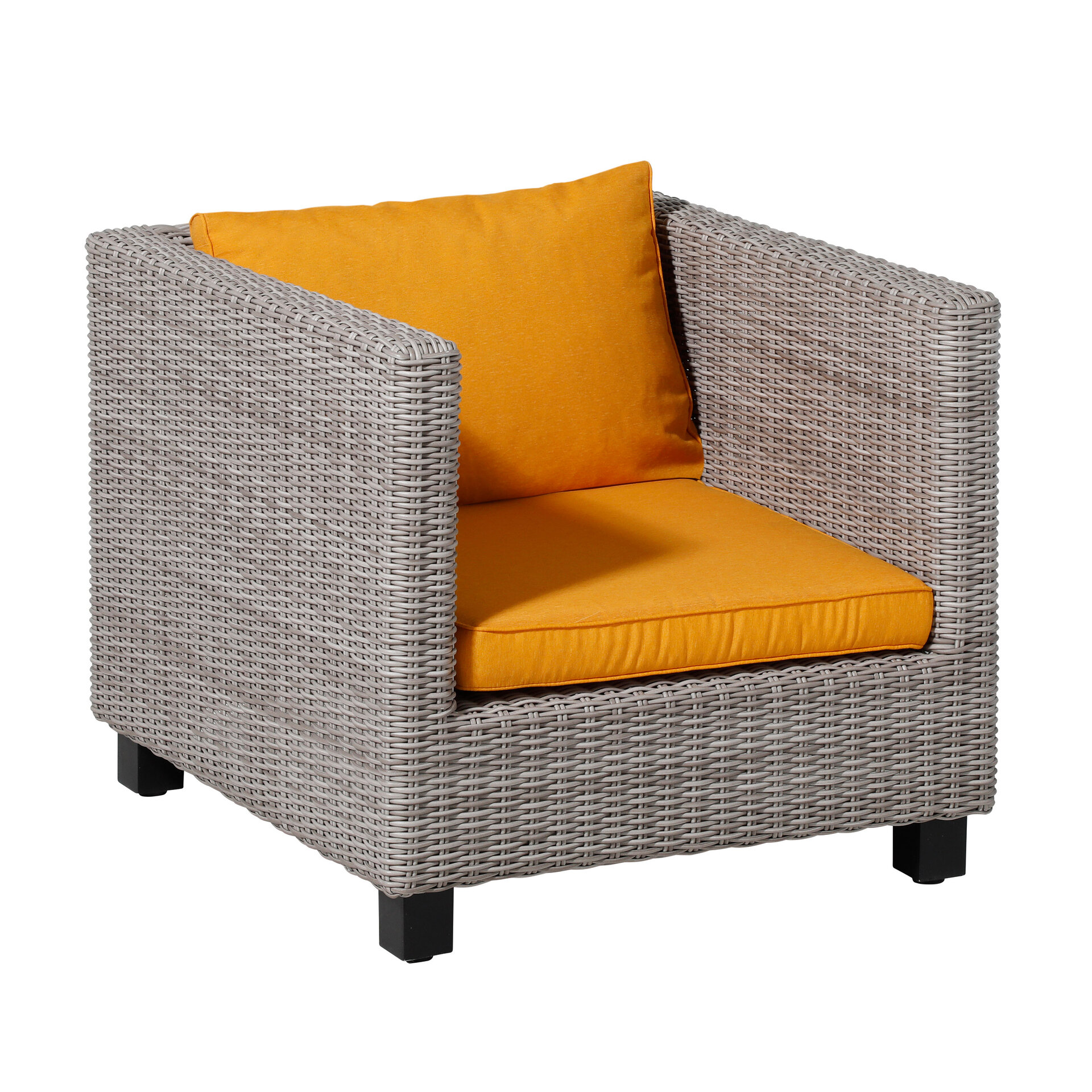 Lounge luxe ca.60x60cm Panama golden glow 2 stuks