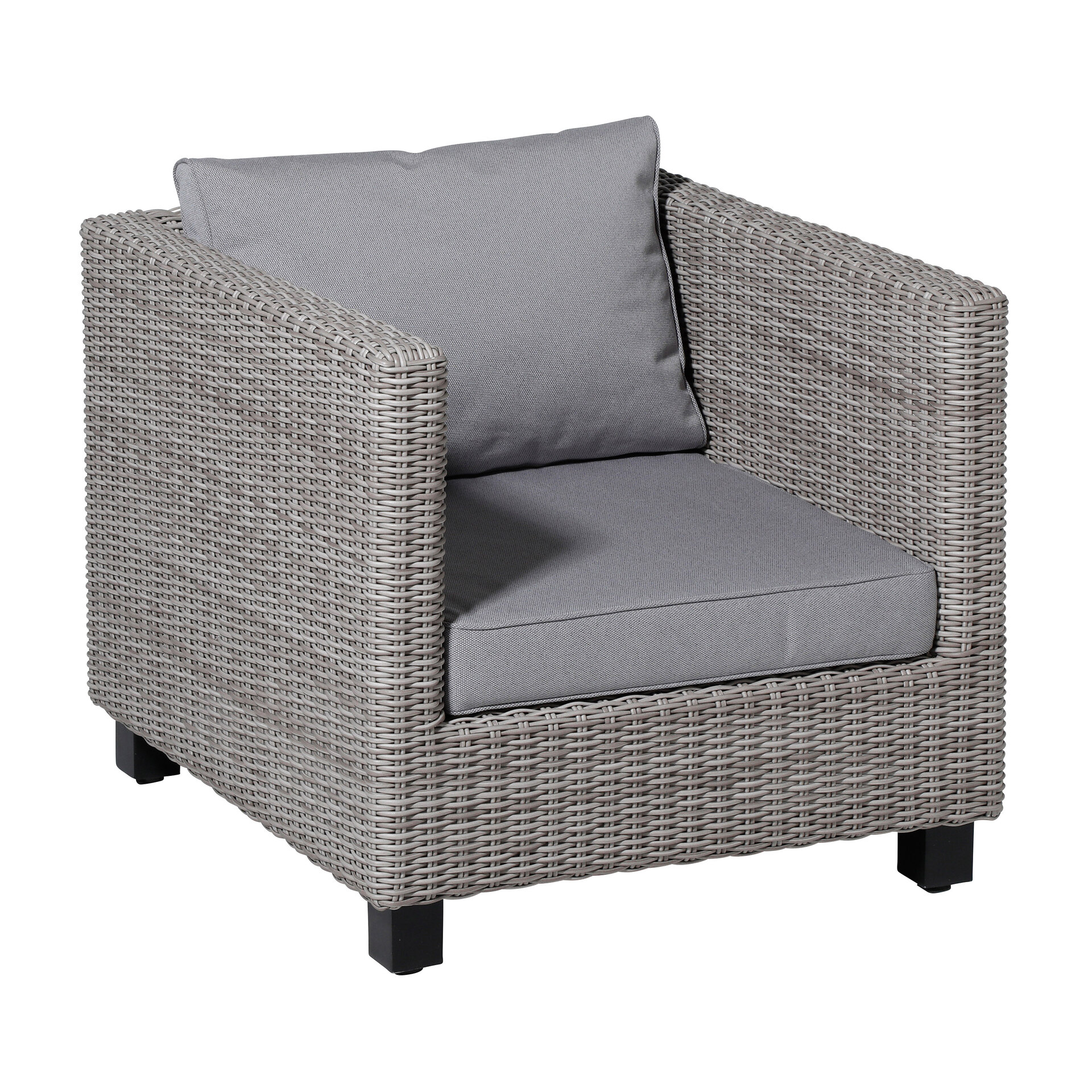 Lounge zitkussen ca.60x60cm Outdoor Manchester light grey 2 stuks