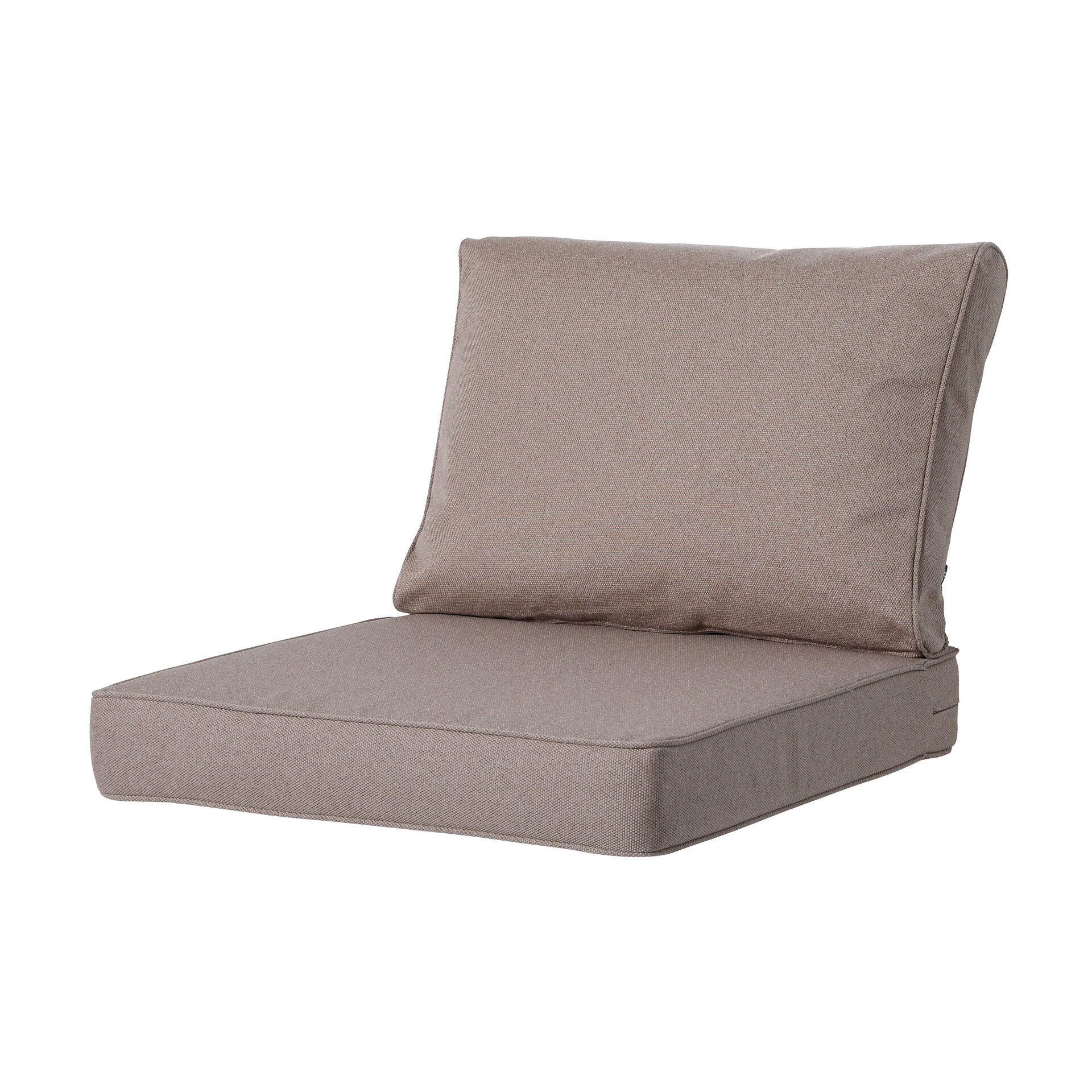 Lounge zitkussen ca.60x60cm Outdoor Manchester taupe 2 stuks