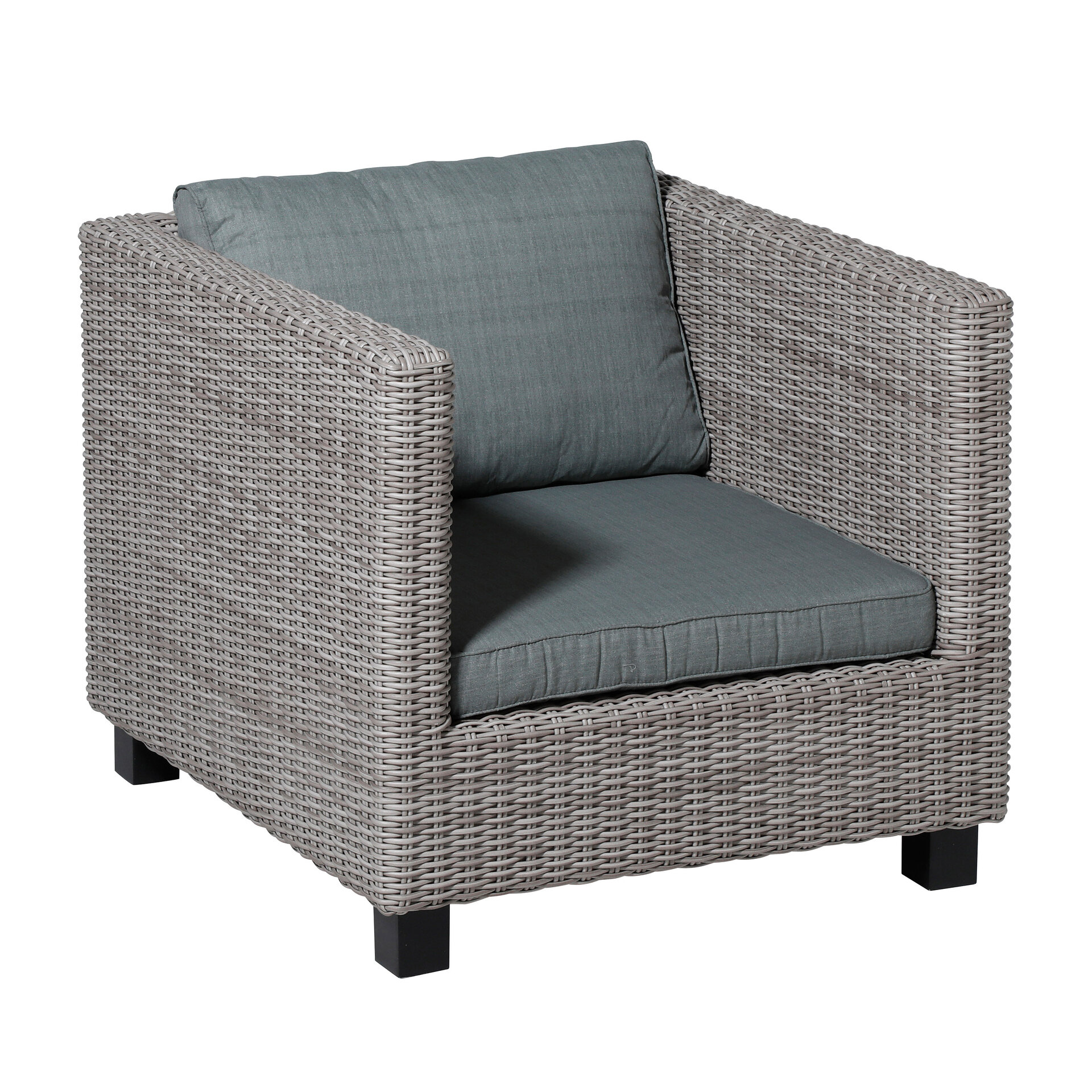Lounge luxe ca.73x73cm Basic grey 2 stuks