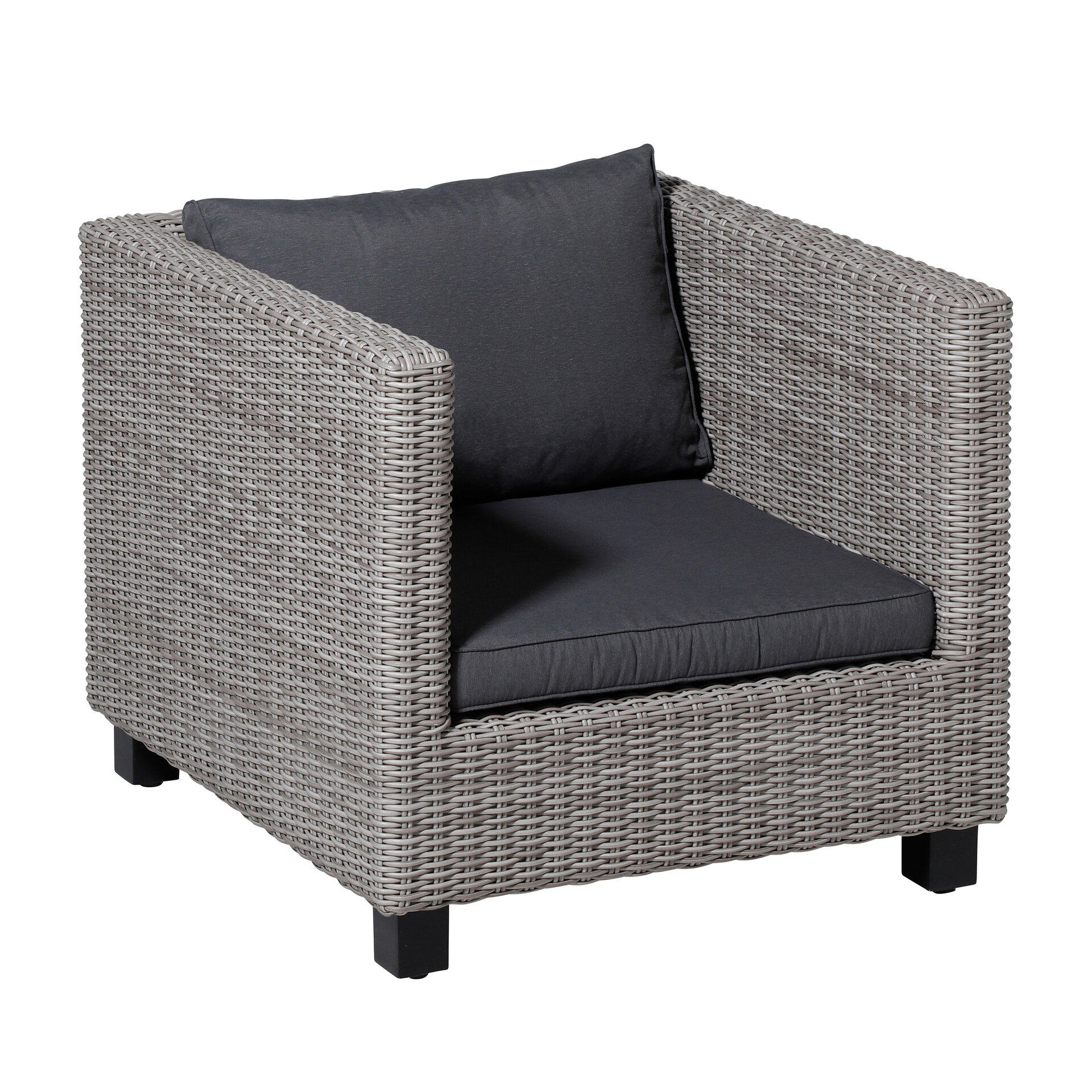 Lounge rug soft ca.40x60cm Panama grey 2 stuks