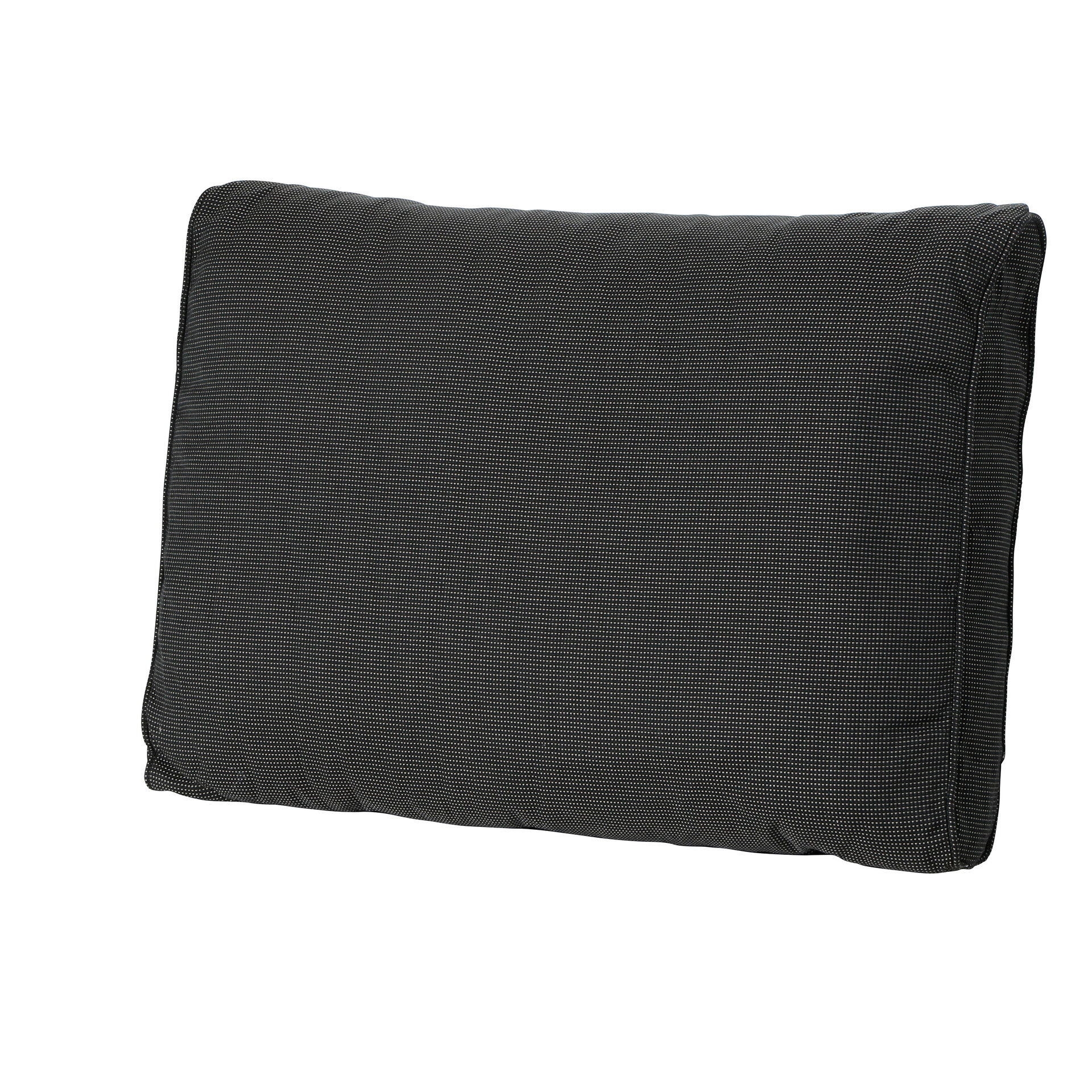 Lounge rug soft ca.40x60cm Rib black 2 stuks