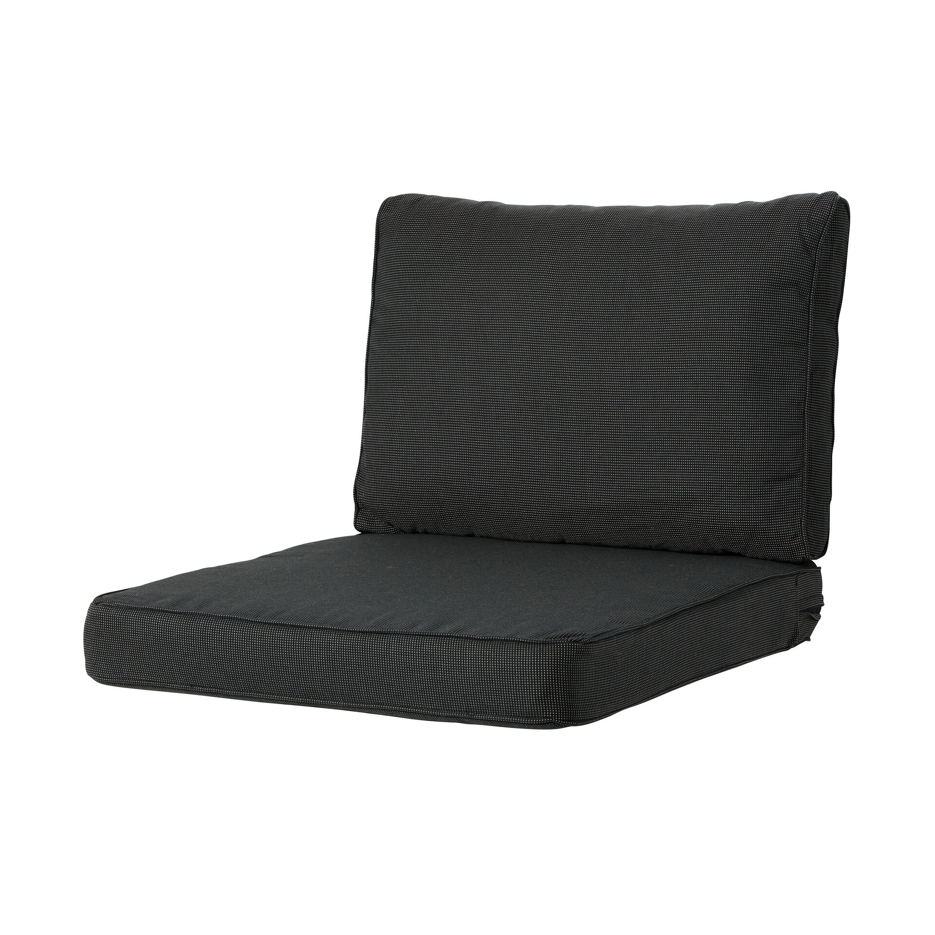 Lounge rug soft ca.40x60cm Rib black 2 stuks