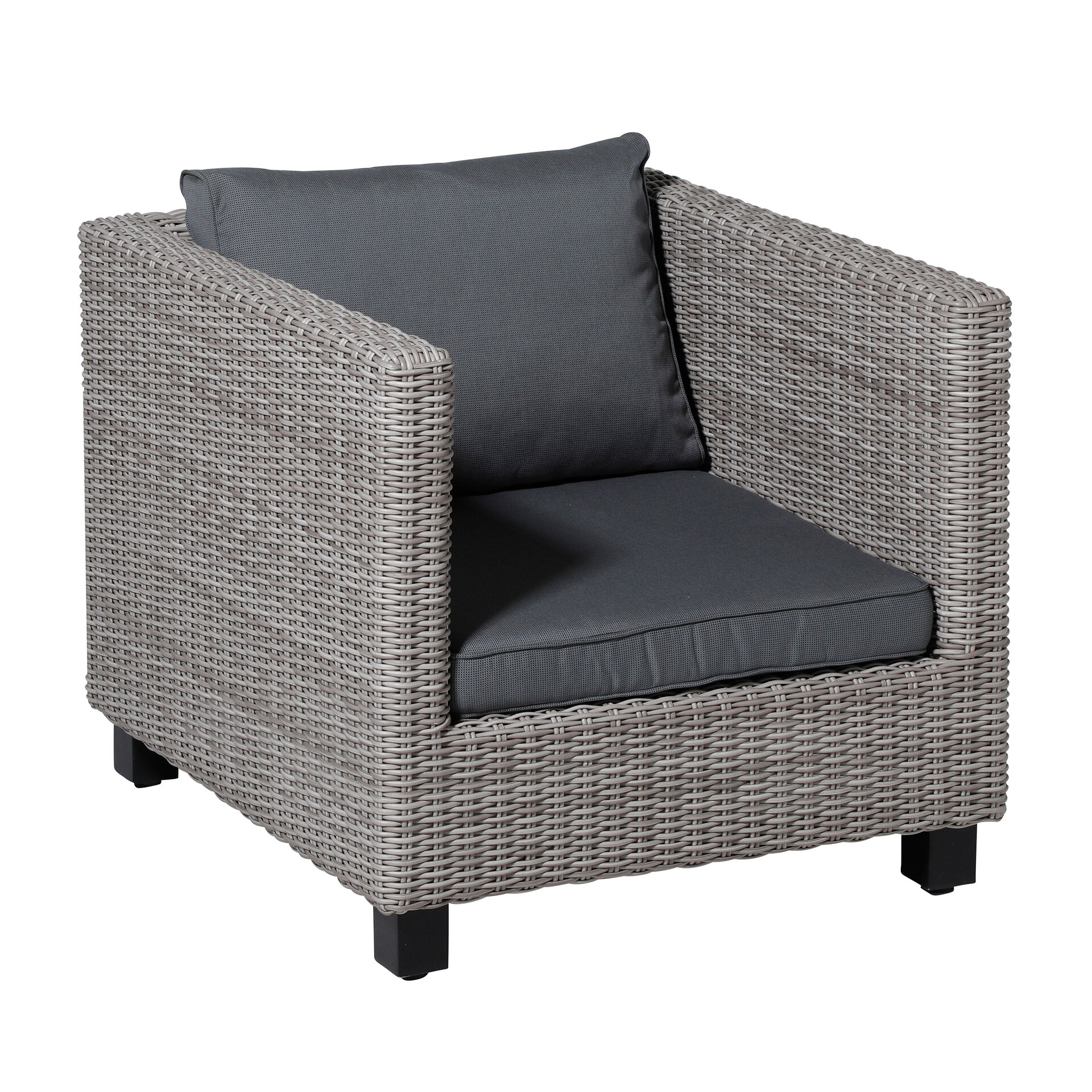 Lounge rug soft ca.40x60cm Rib grey 2 stuks
