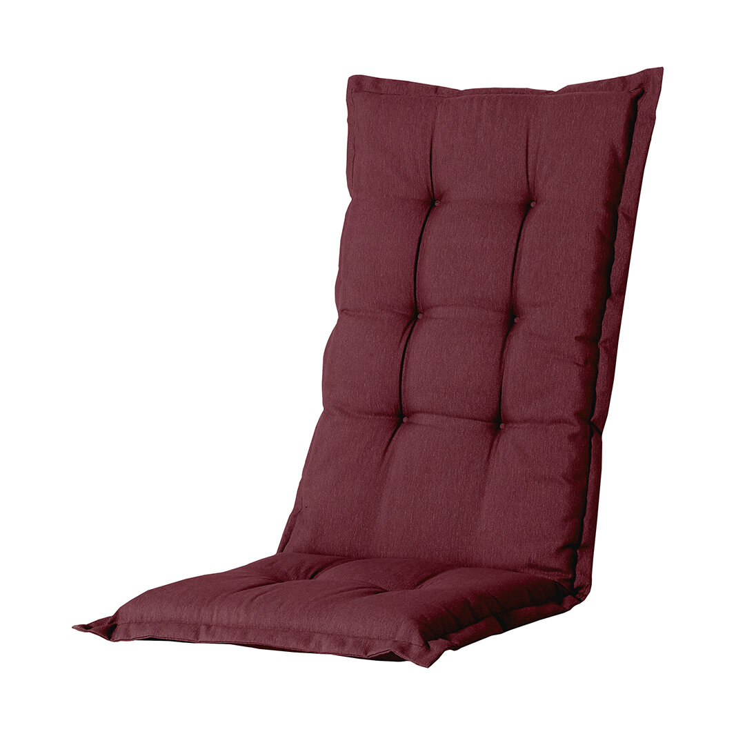 Kussen lage rug ca.105x50cm Panama bordeaux 2 stuks