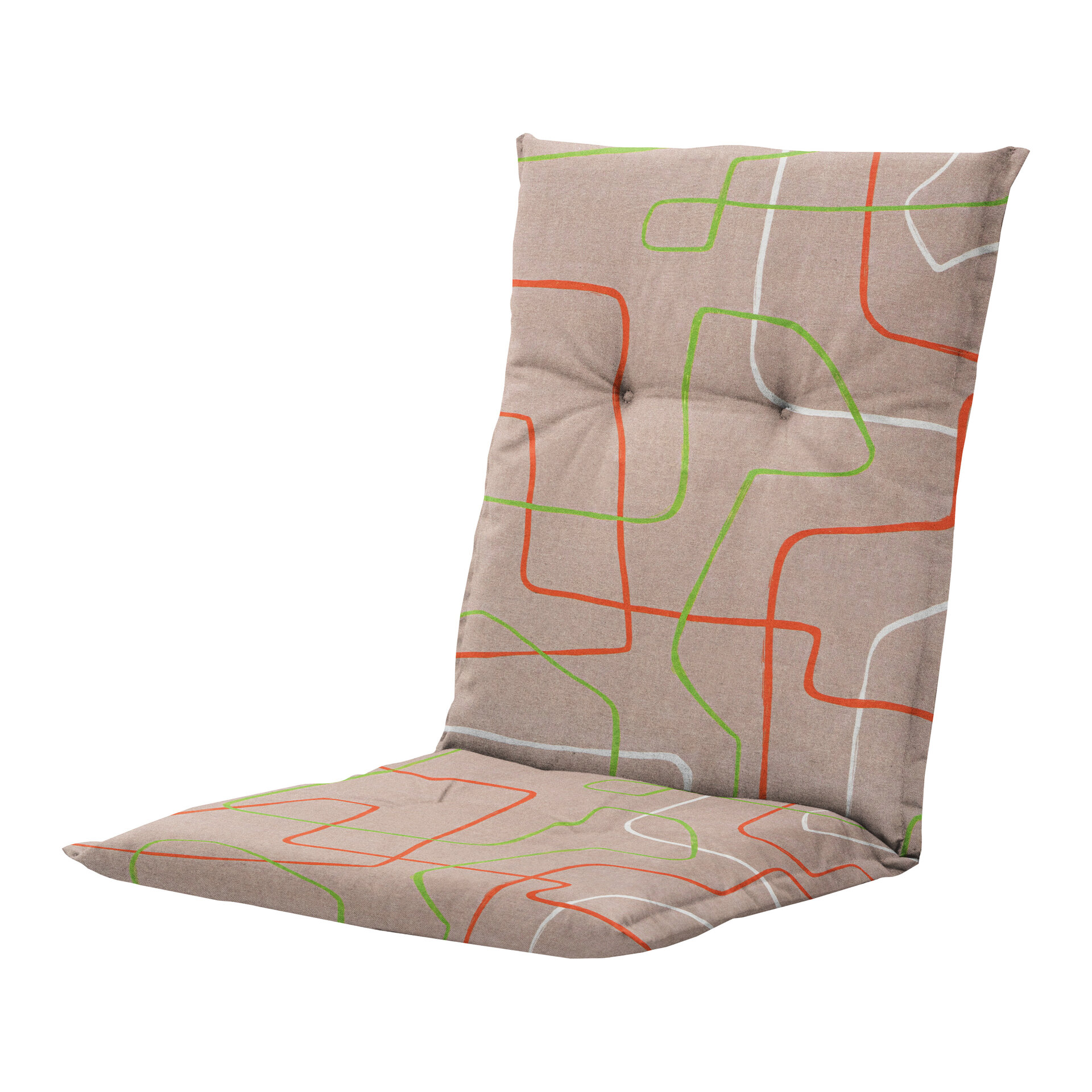 Kussen lage rug ca.105x50cm Joah terra 2 stuks