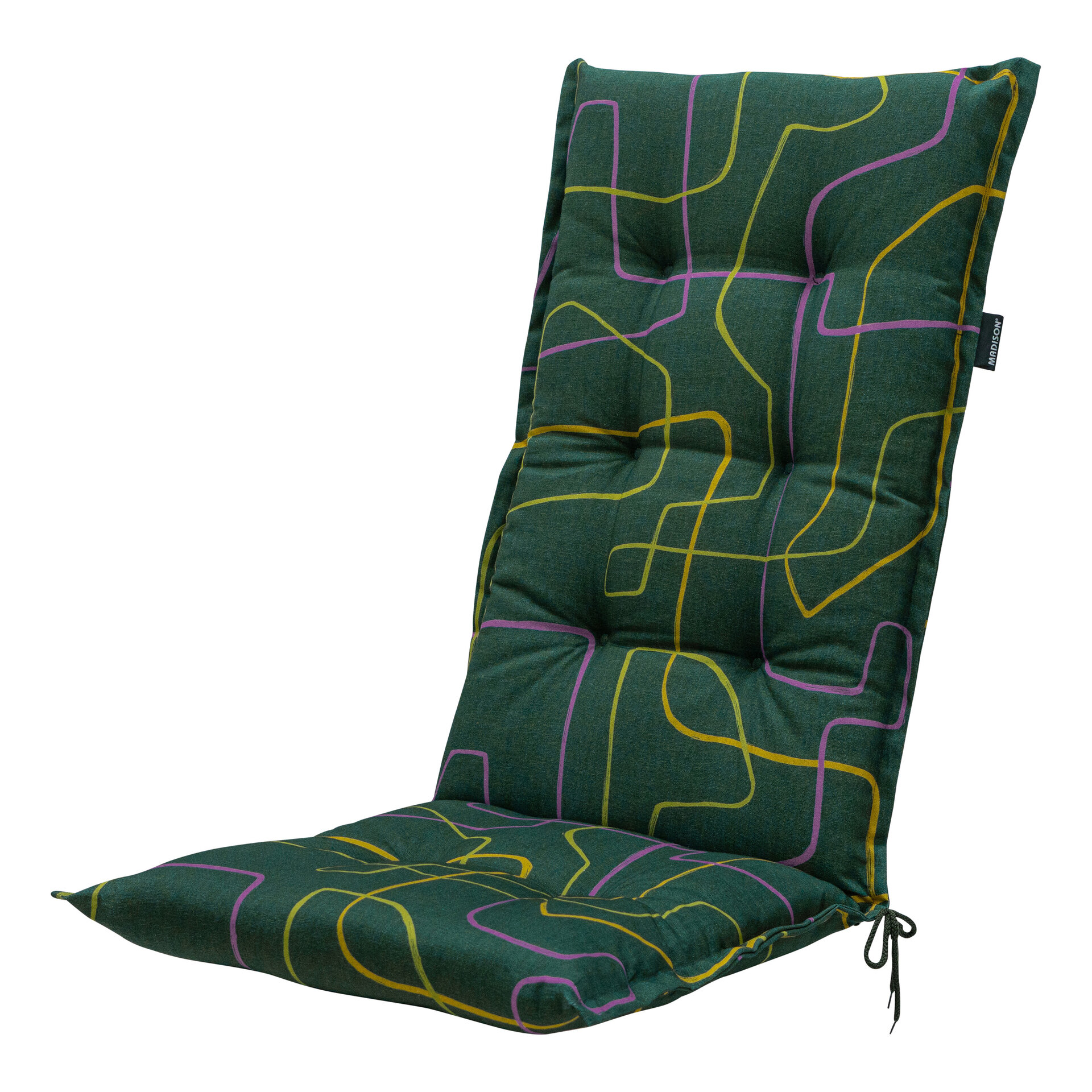 Kussen hoge rug ca.123x50cm Joah green 2 stuks