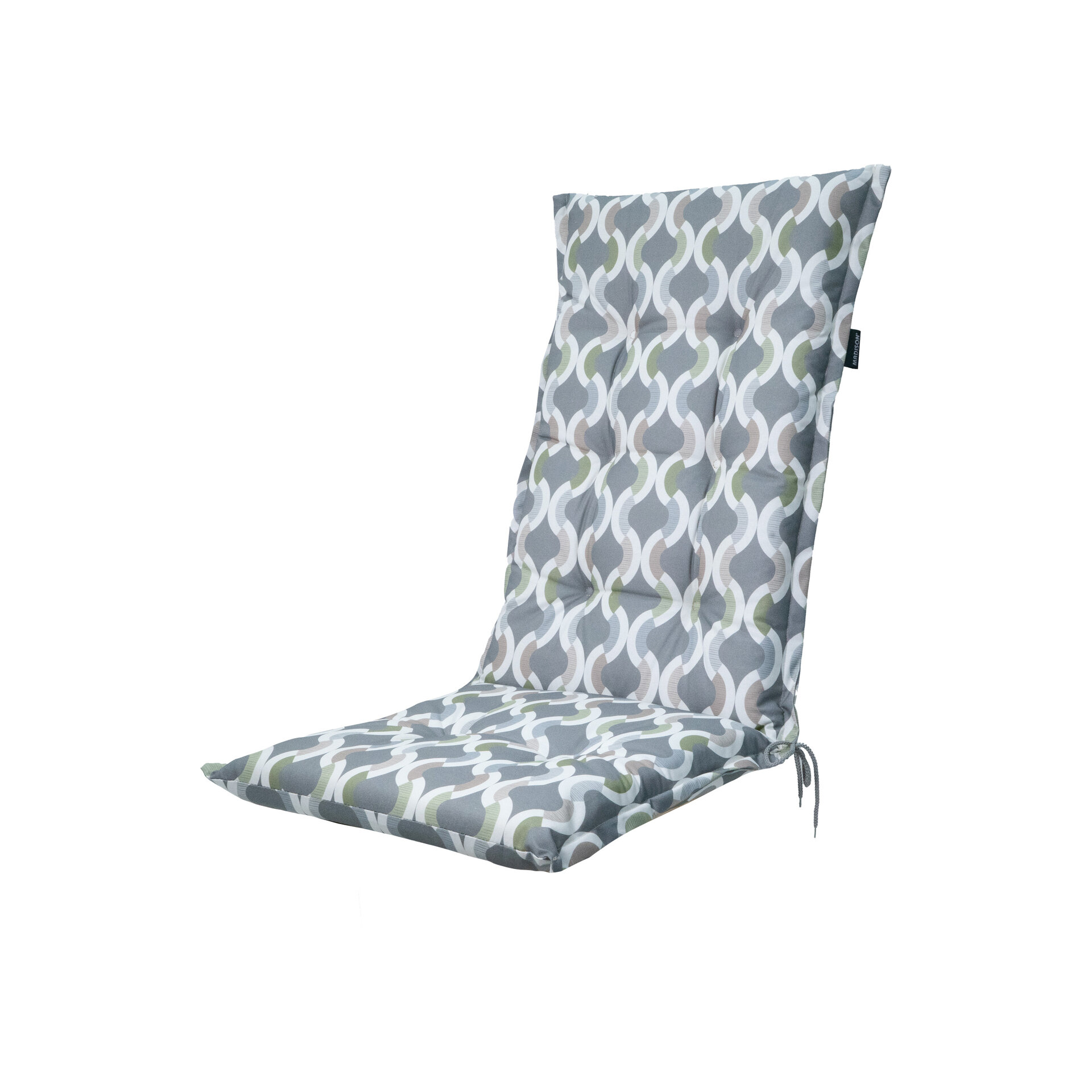 Kussen hoge rug ca.123x50cm Outdoor+ Trivia grey 2 stuks