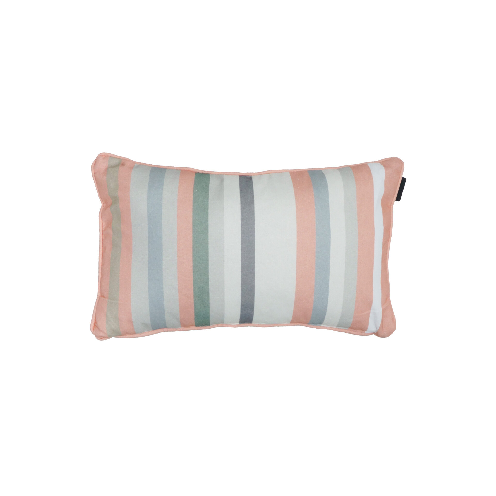 Sierkussen paspel ca.30x50cm Righe salmone 2 stuks