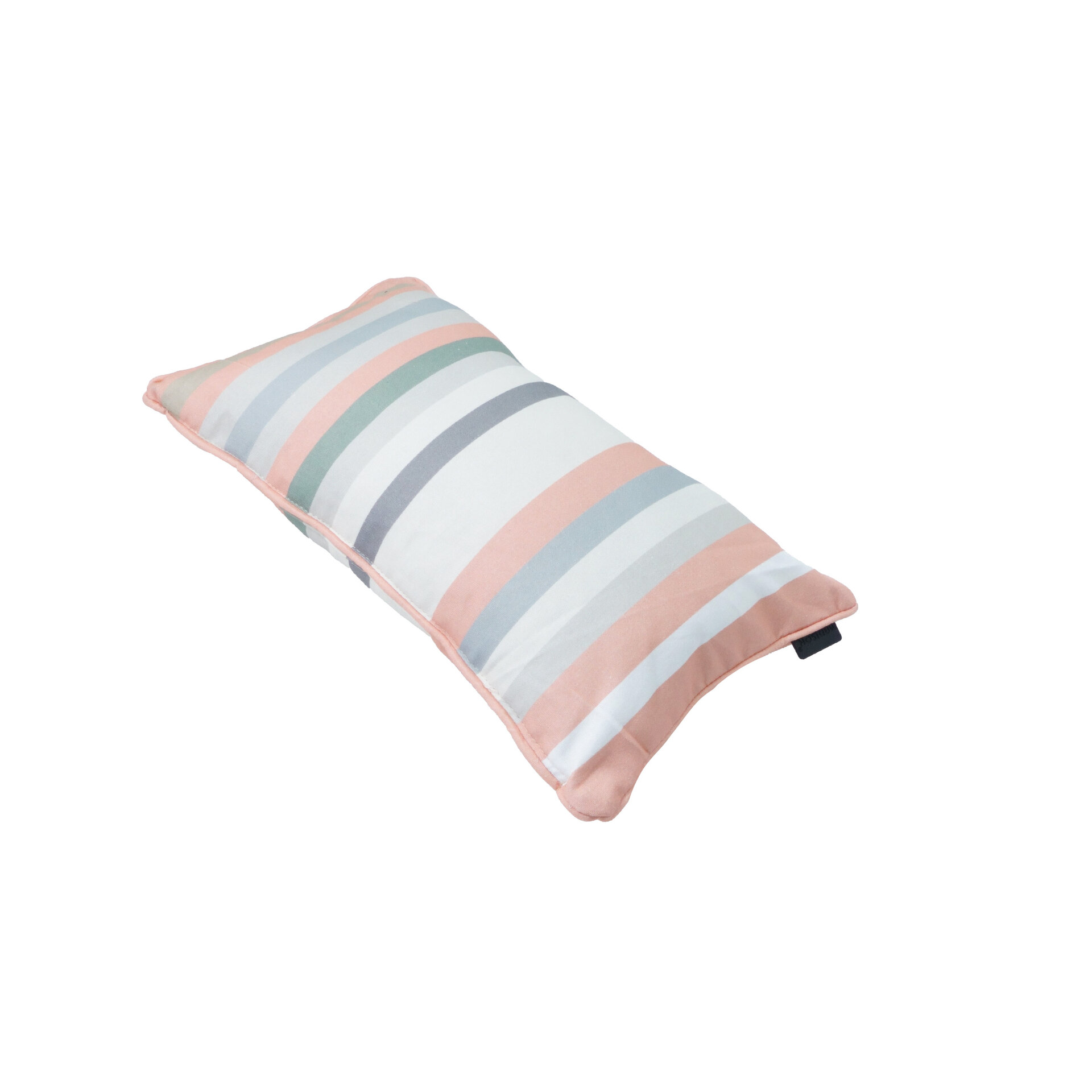 Sierkussen paspel ca.30x50cm Righe salmone 2 stuks