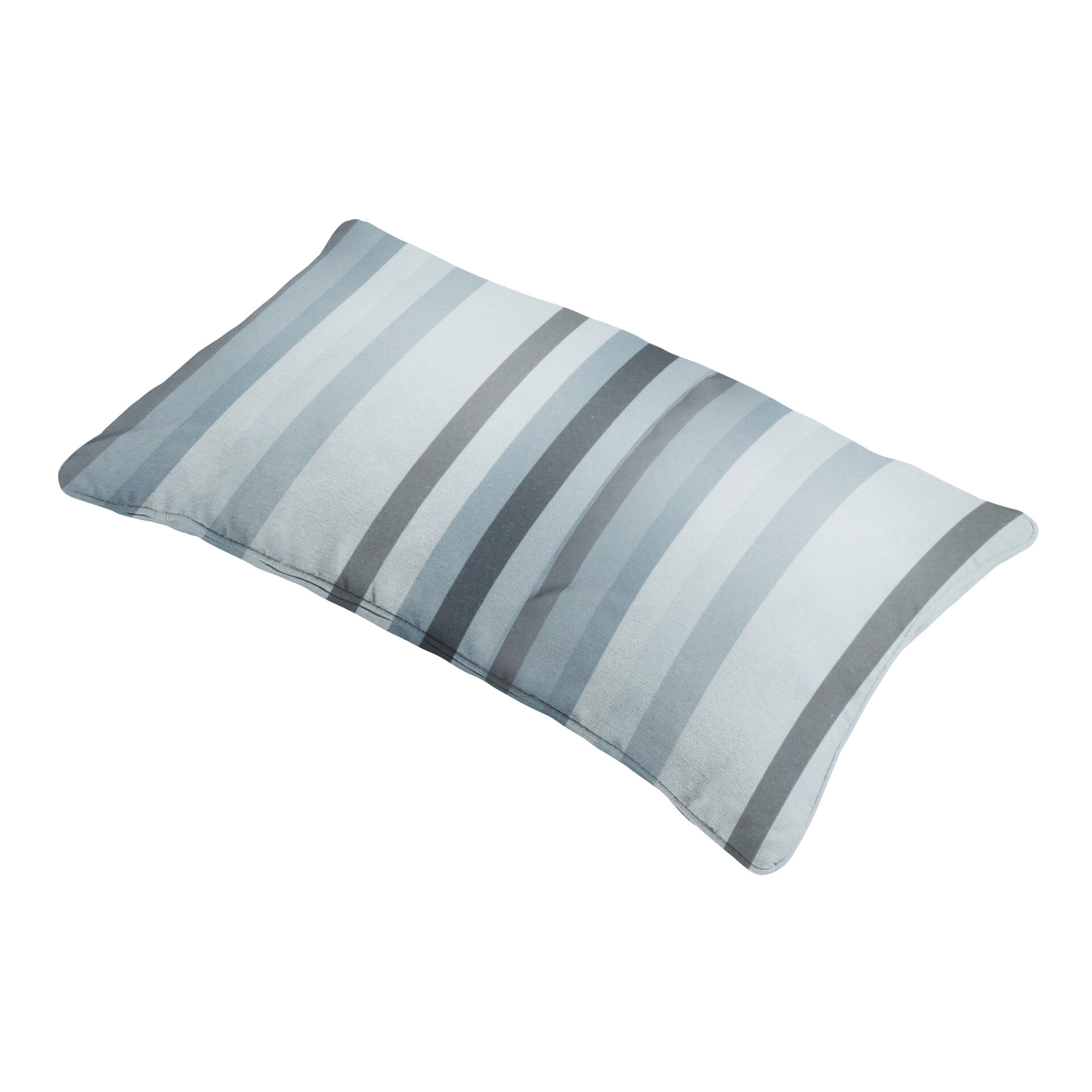 Sierkussen paspel ca.30x50cm Righe grey 2 stuks