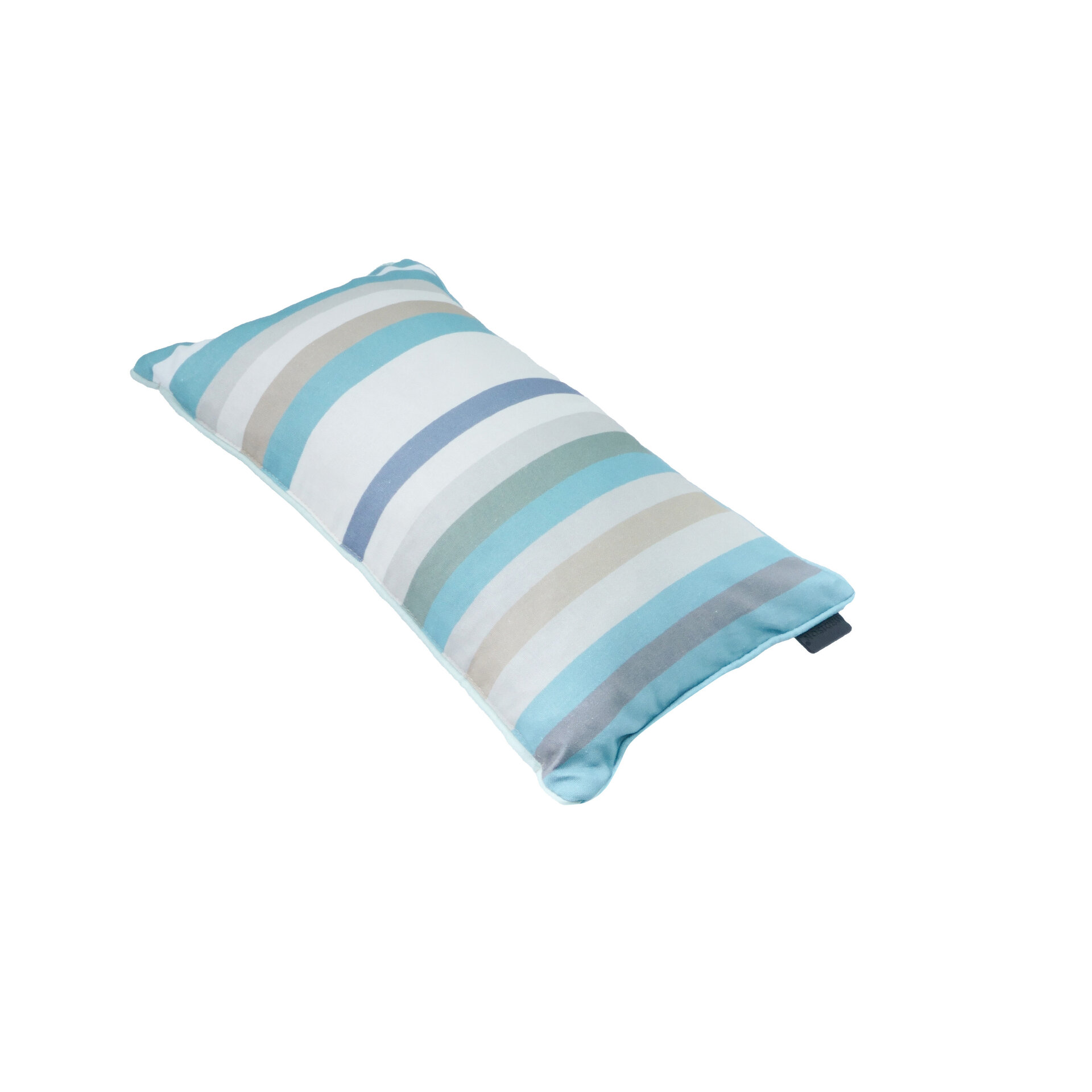Sierkussen paspel ca.30x50cm Righe azure 2 stuks