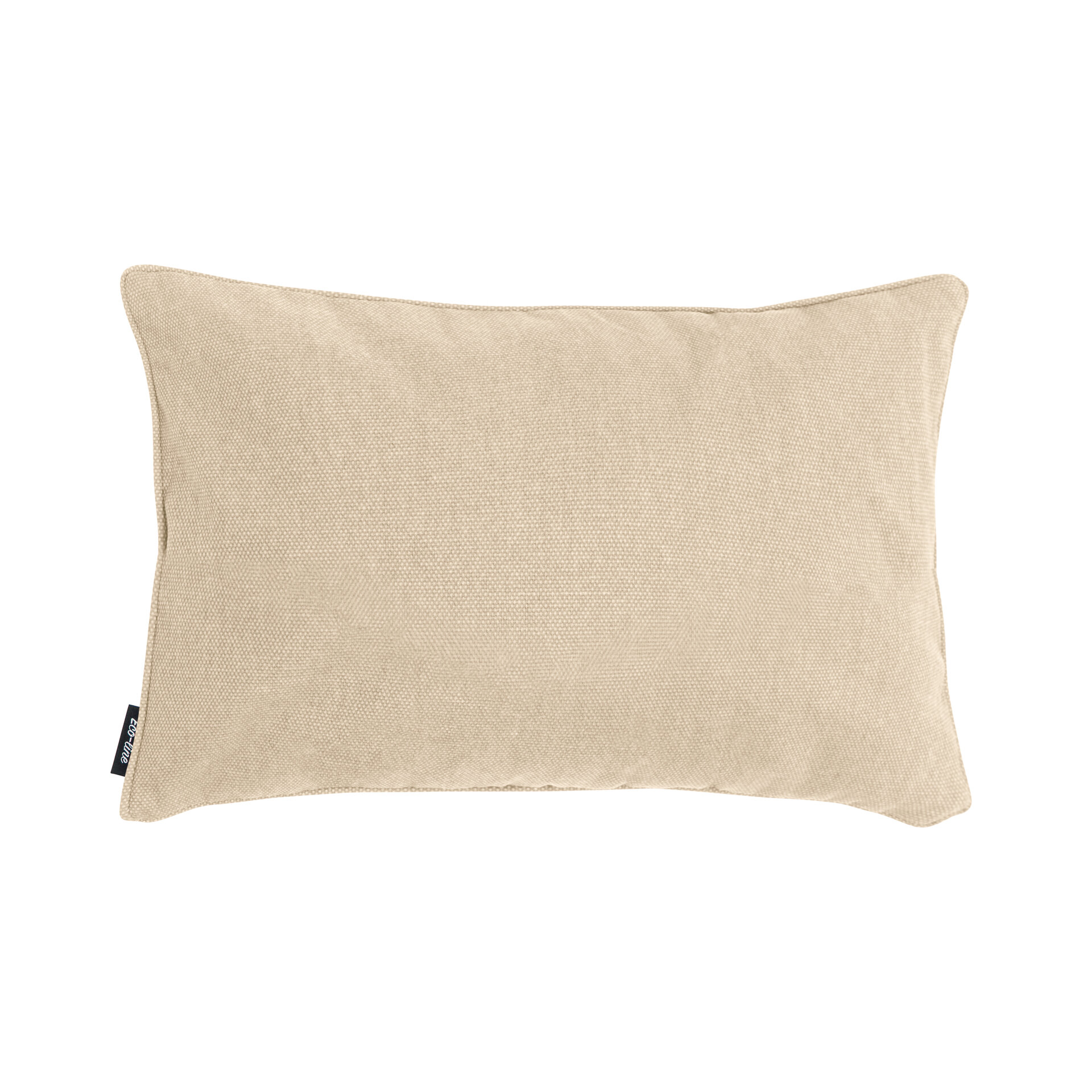 Sierkussen paspel ca.30x50cm Beige canvas eco+ 2 stuks