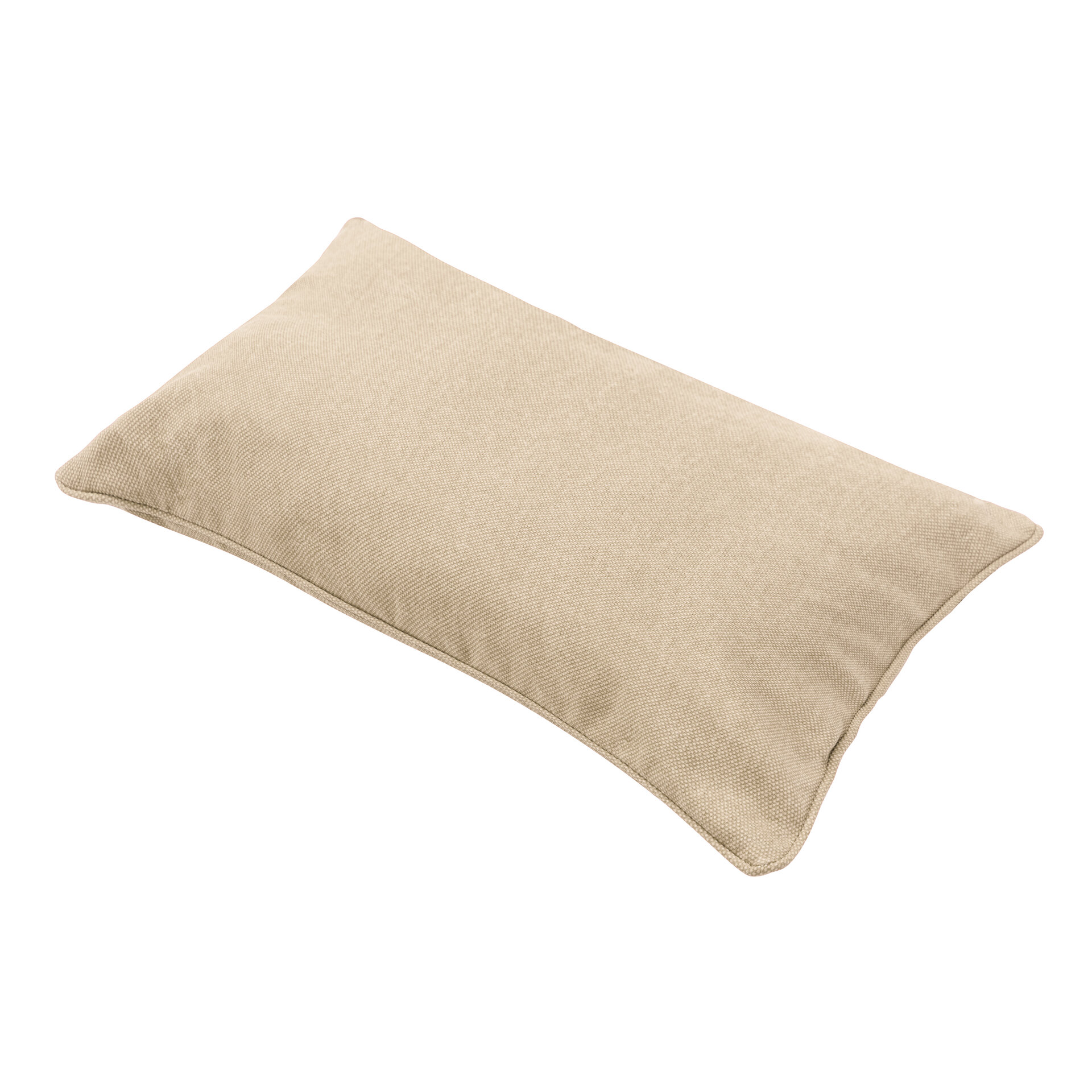 Sierkussen paspel ca.30x50cm Beige canvas eco+ 2 stuks