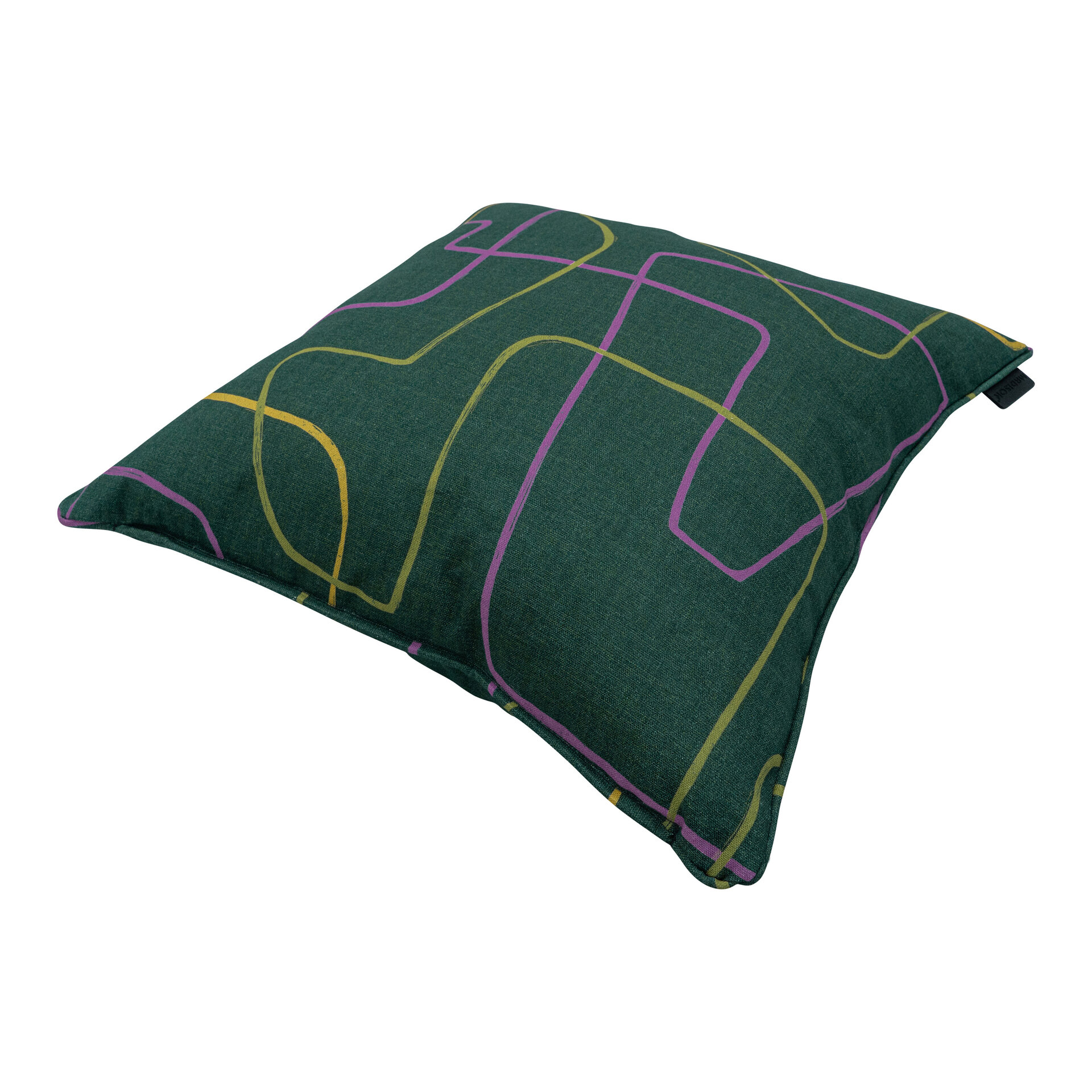 Sierkussen paspel ca.50x50cm Joah green 2 stuks