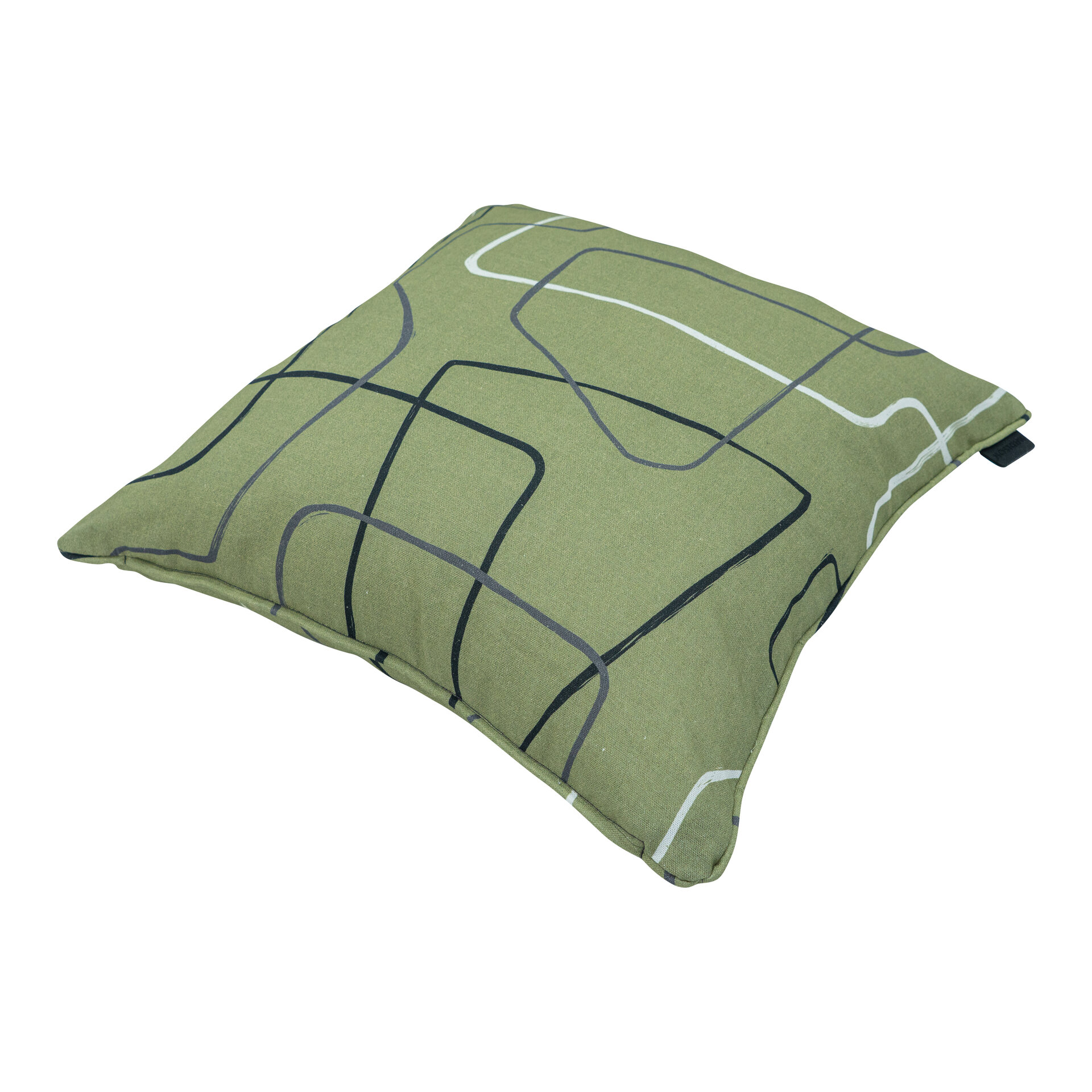 Sierkussen paspel ca.50x50cm Joah sage 2 stuks