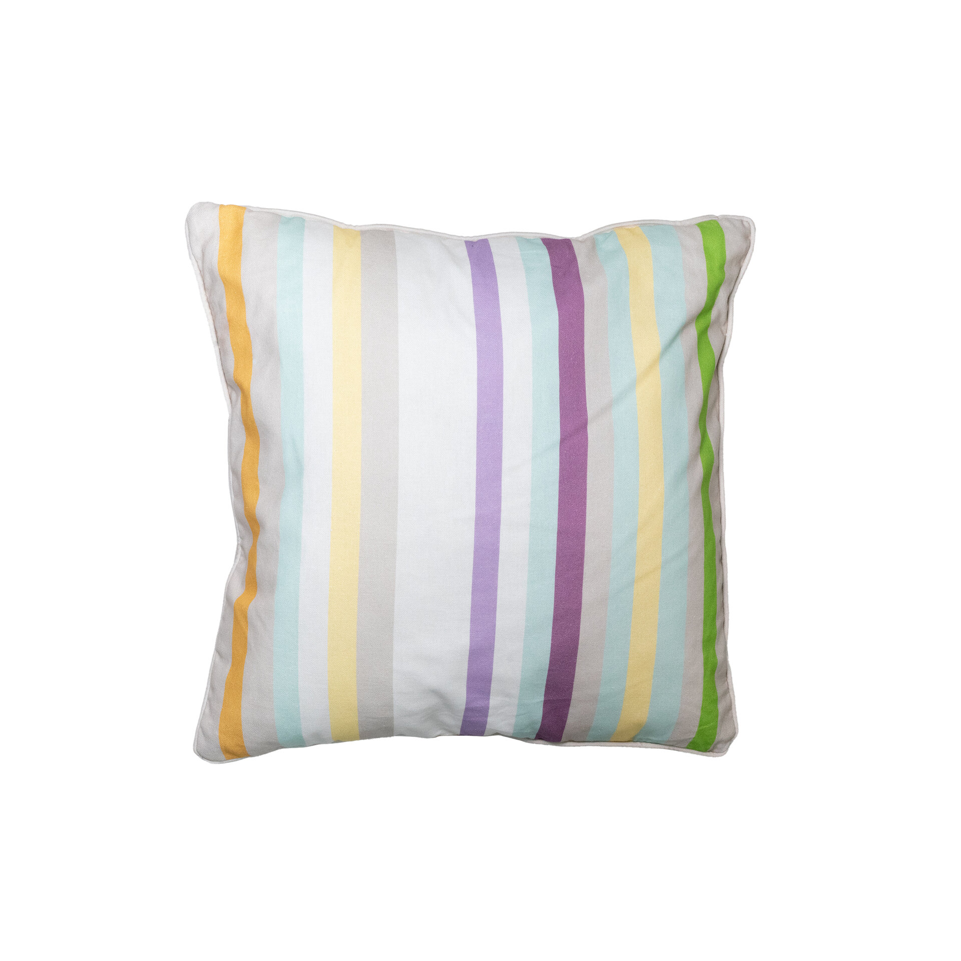 Sierkussen paspel ca.50x50cm Righe purple 2 stuks
