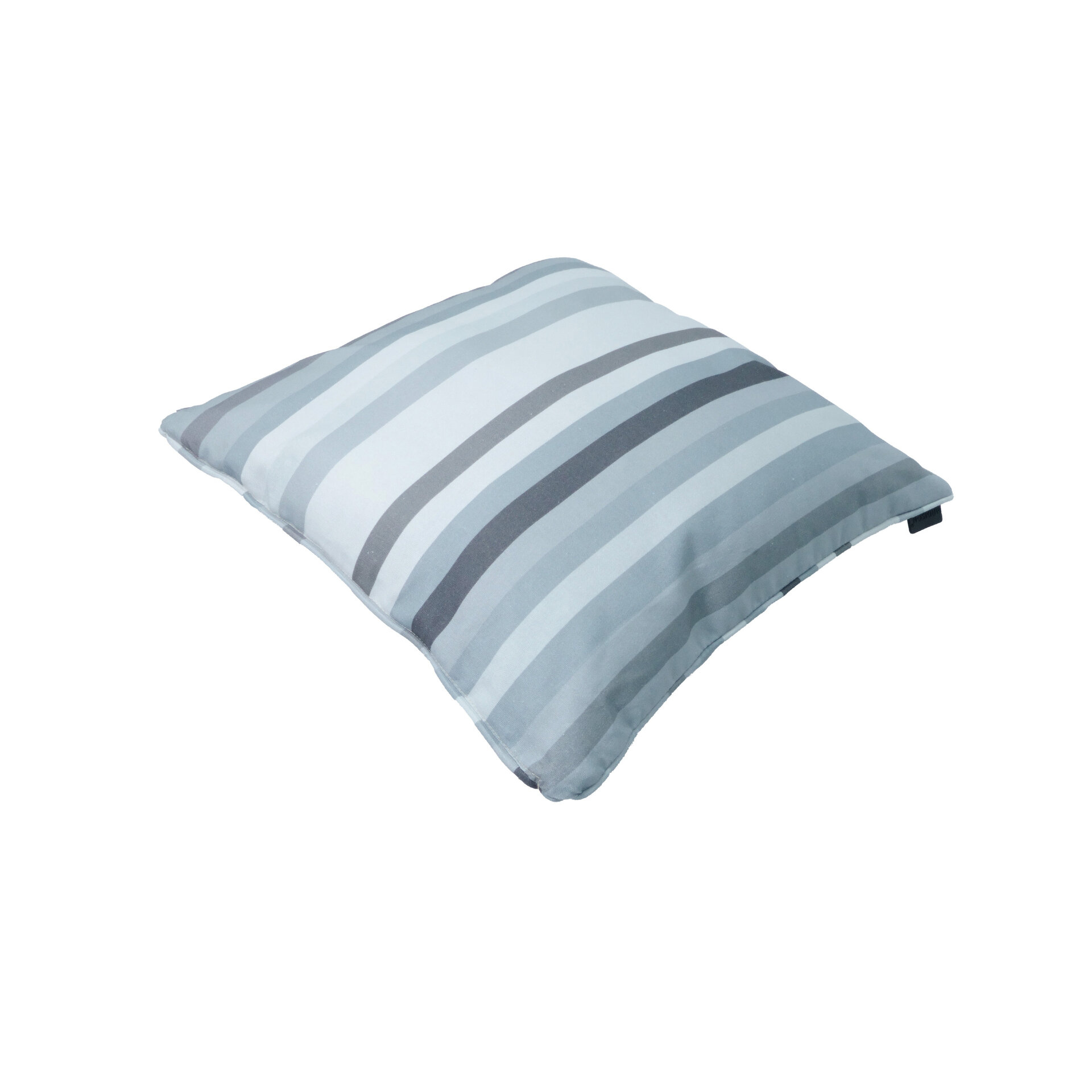 Sierkussen paspel ca.50x50cm Righe grey 2 stuks
