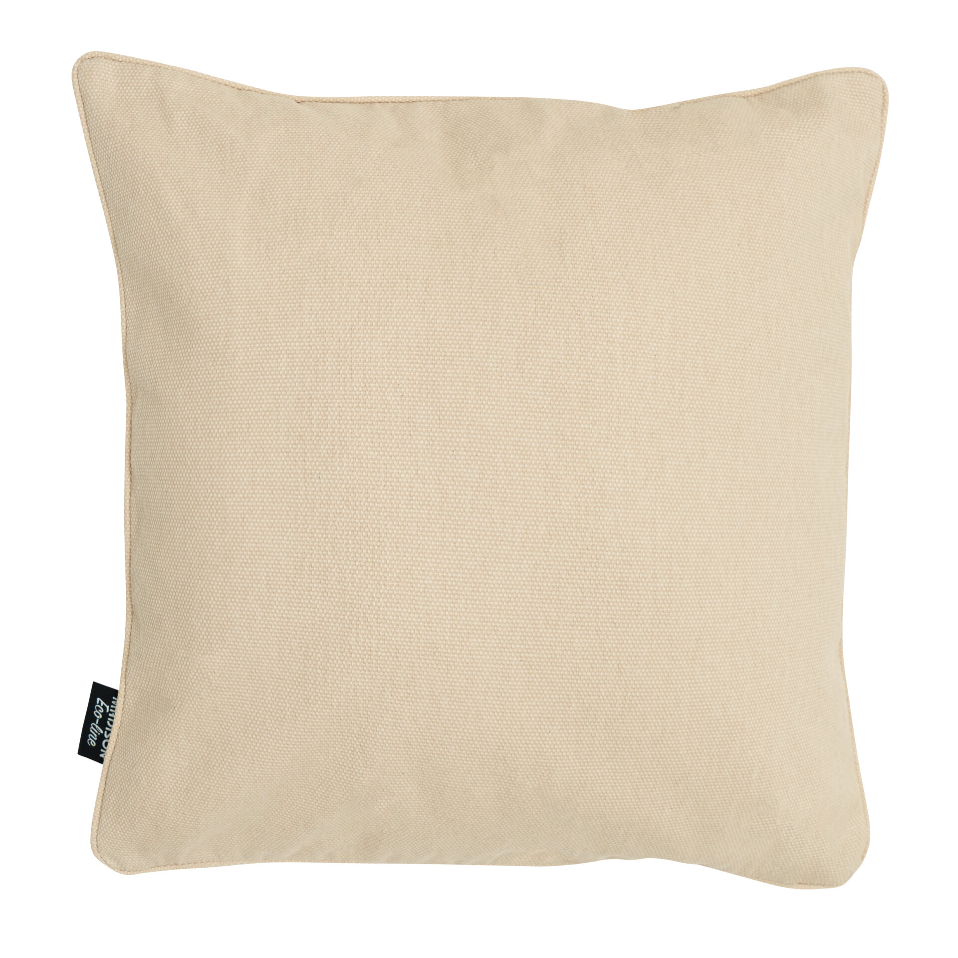 Sierkussen paspel ca.50x50cm Beige canvas eco+ 2 stuks