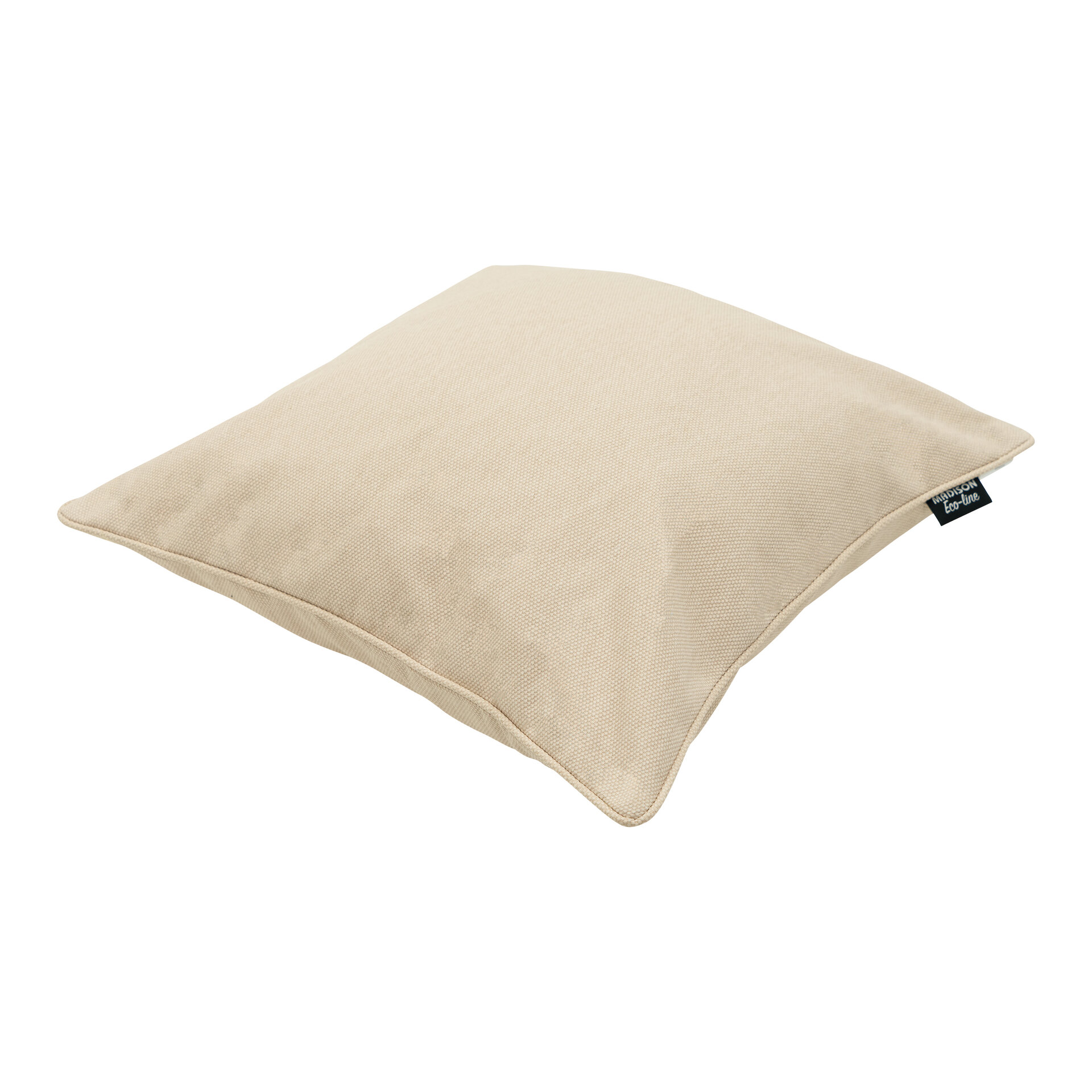 Sierkussen paspel ca.50x50cm Beige canvas eco+ 2 stuks